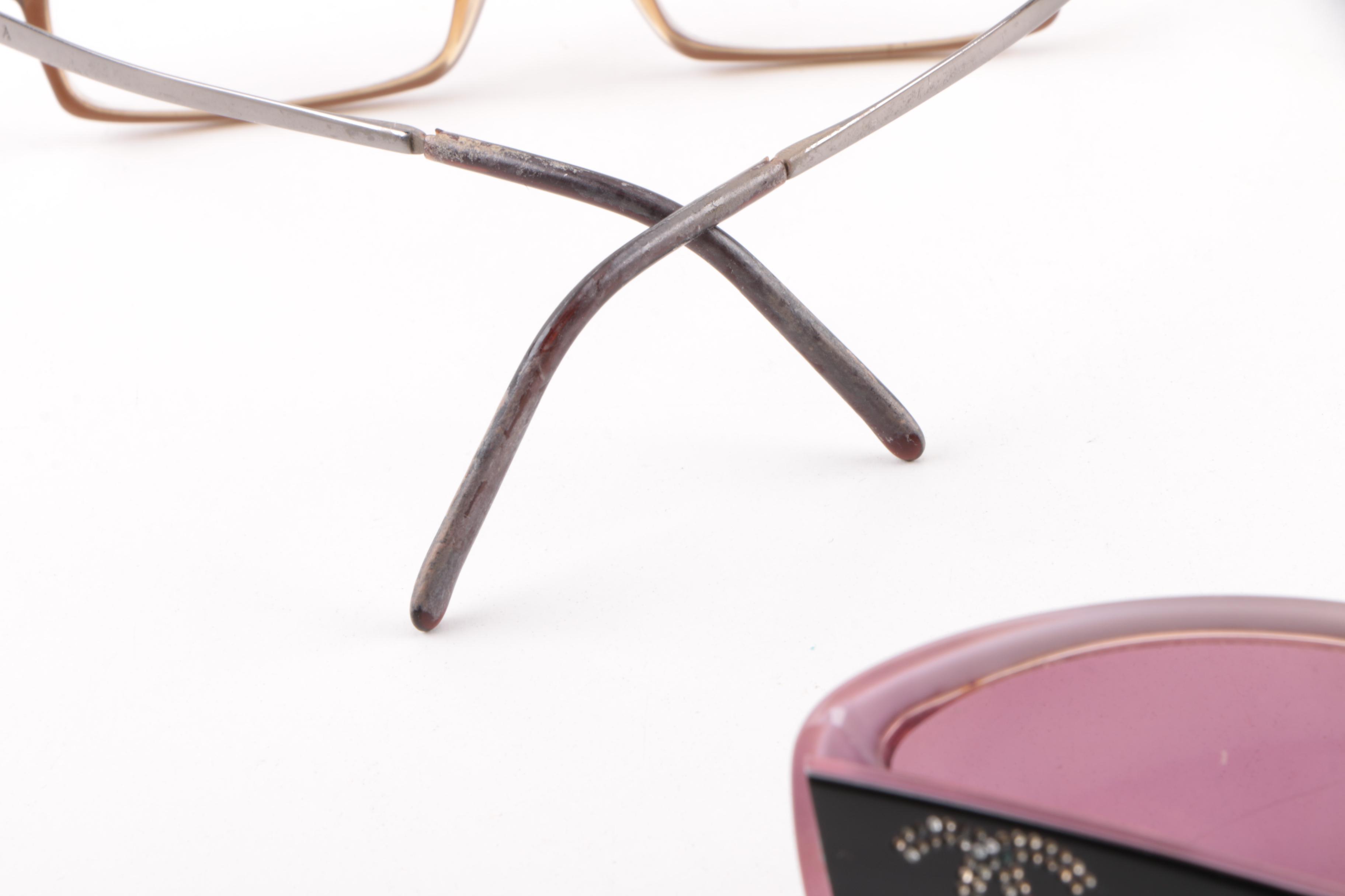 Chanel Sunglasses with Chanel and Prada Eyeglasses EBTH