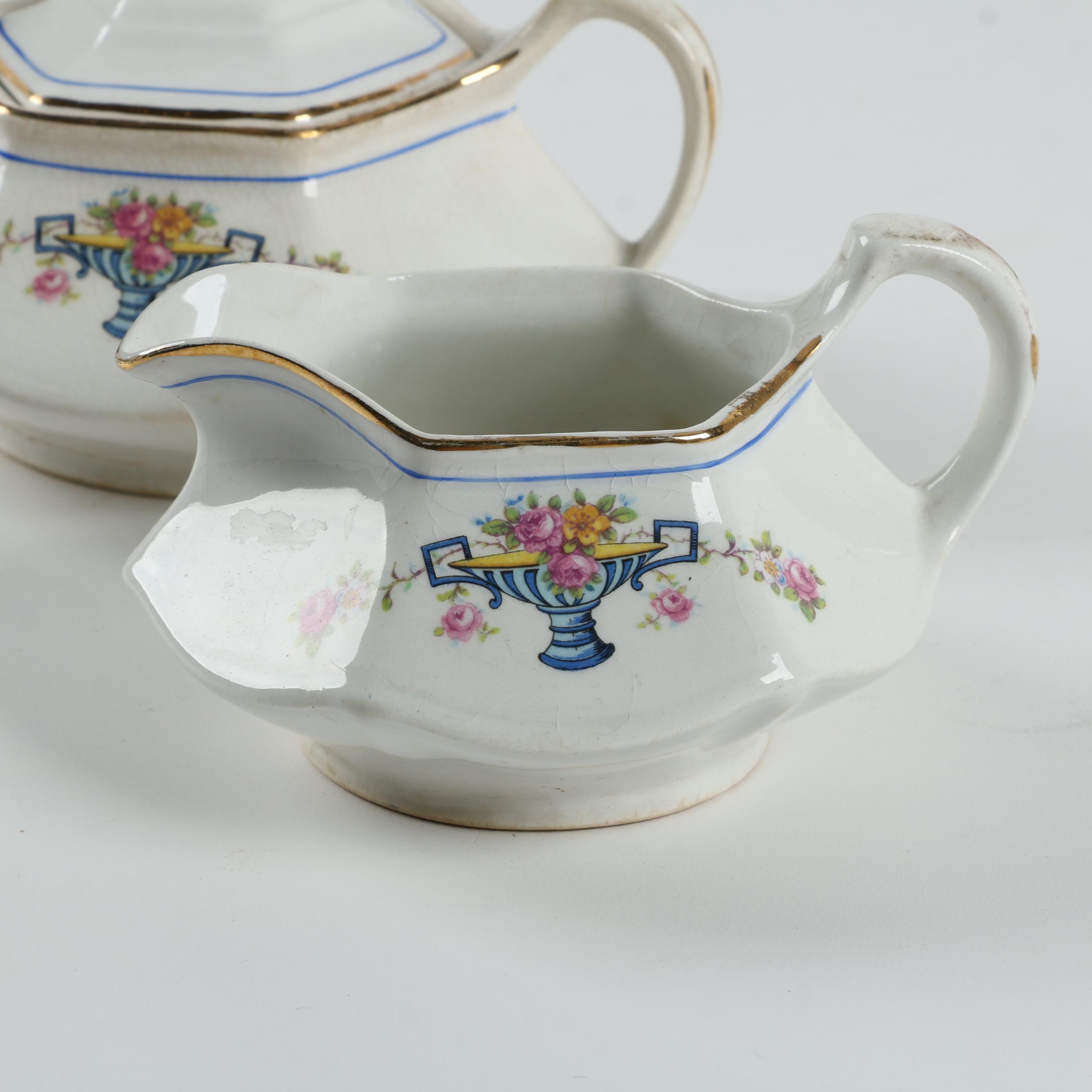 Vintage Limoges China Co. Porcelain Creamer and Sugar EBTH