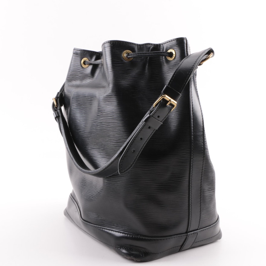 1992 Louis Vuitton Paris Black Epi Leather Noe Bag | EBTH