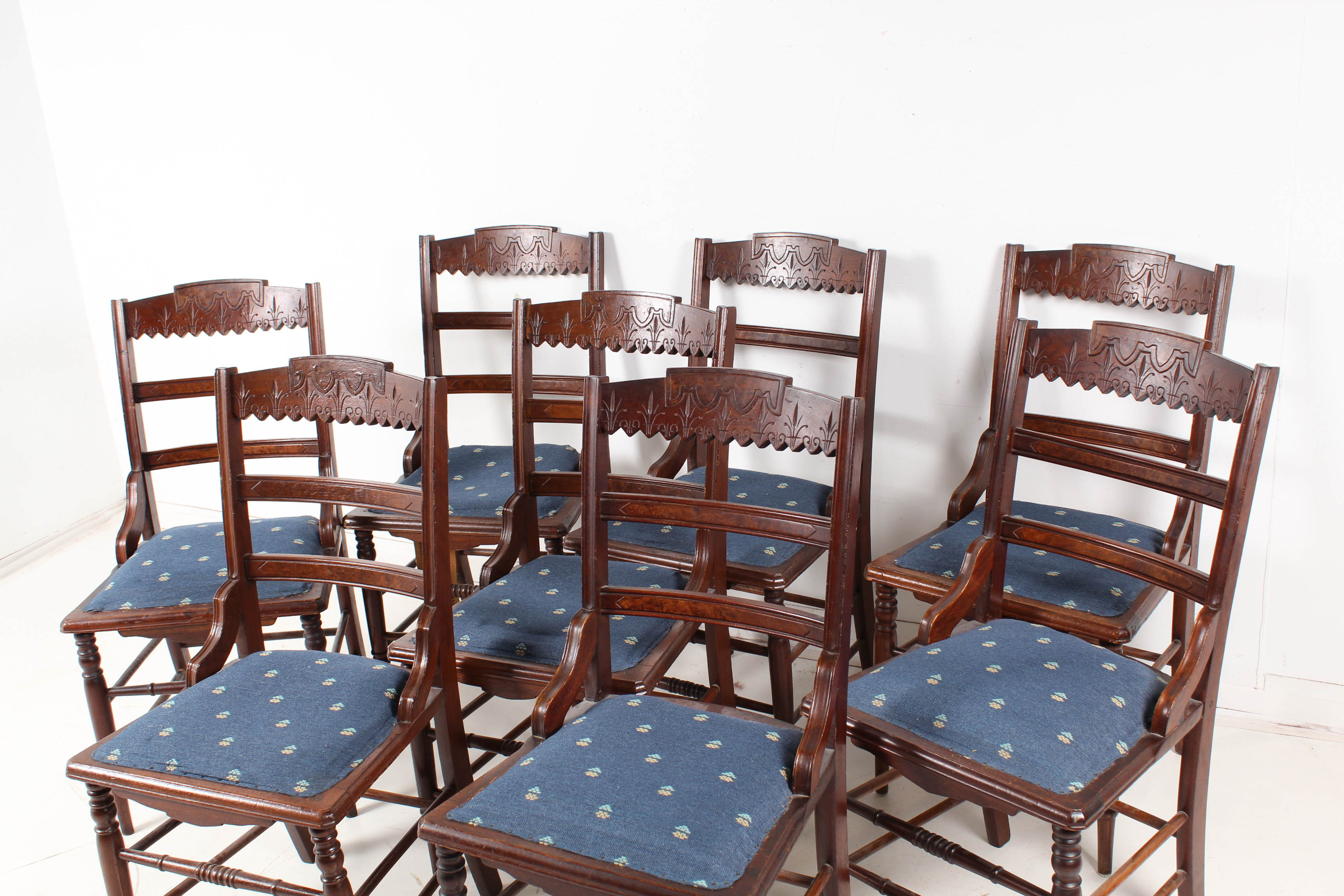 Eastlake Walnut Dining Chairs EBTH