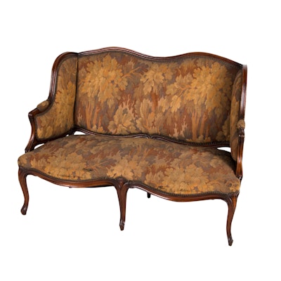 Louis XV Style Carved Mahogany Settee, Late 19th to Early 20th Century Louis XV Style Carved Mahogany Settee, Late 19th to Early 20th Century