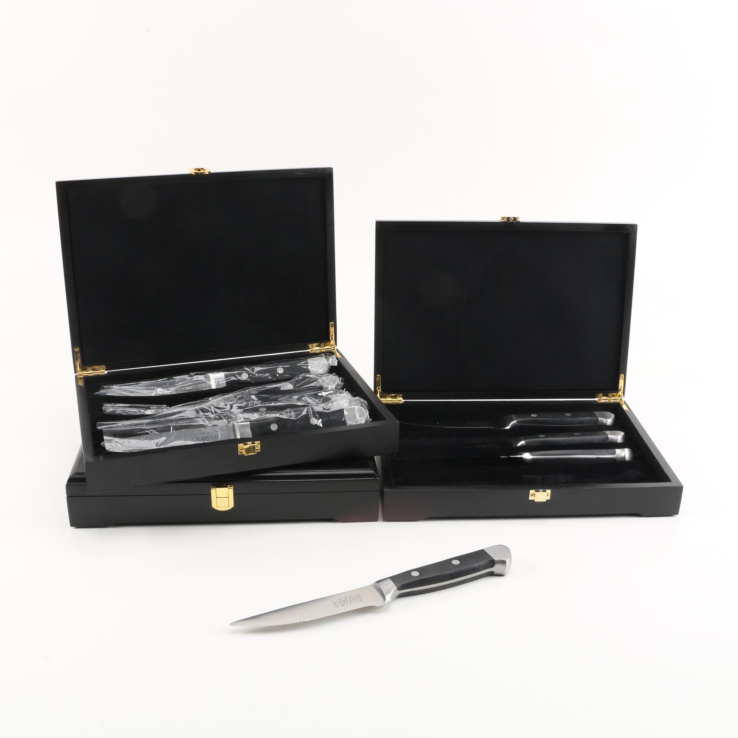 The Capital Grille Stainless Steel Steak Knife Sets EBTH