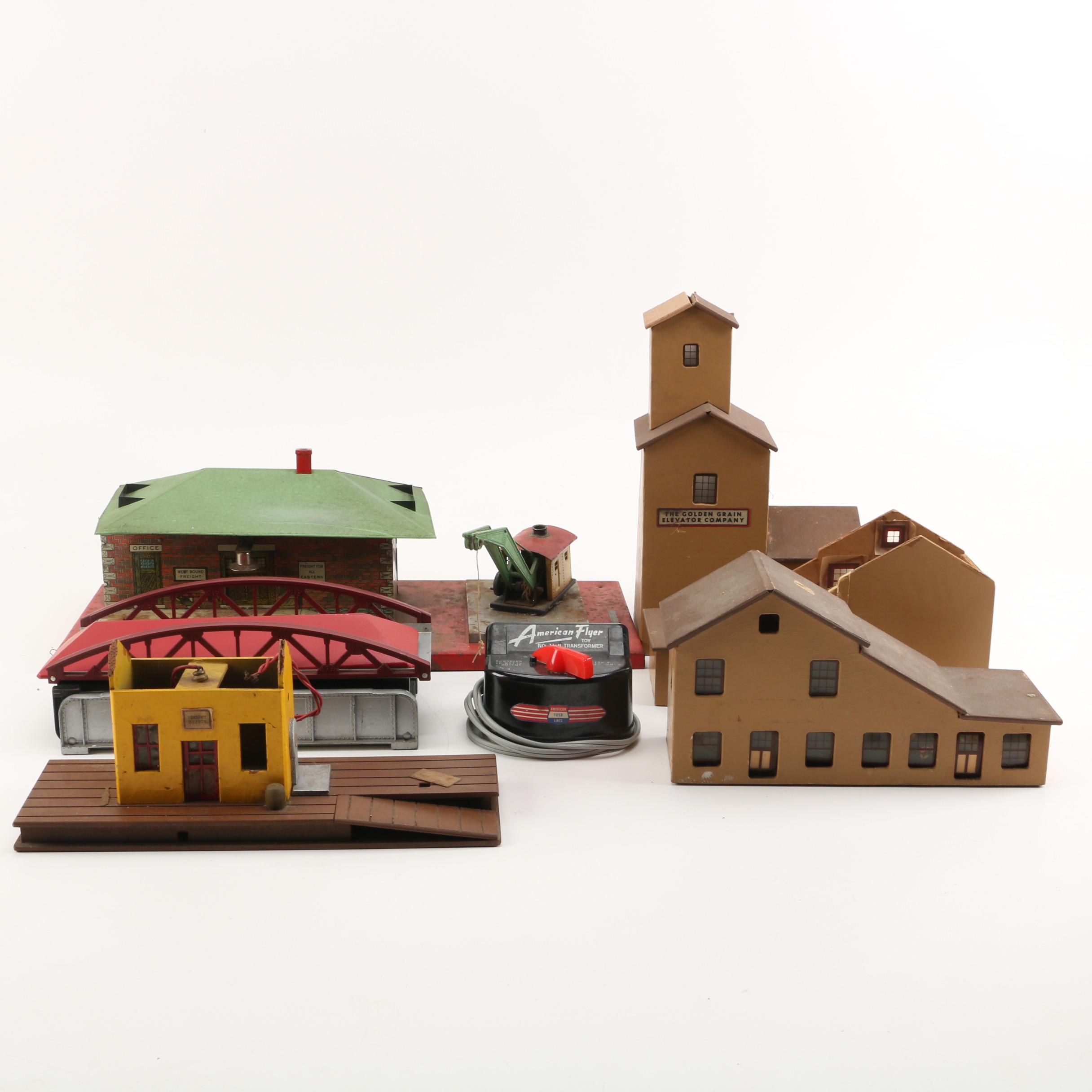 American Flyer Model Train Set Accessories and Buildings EBTH
