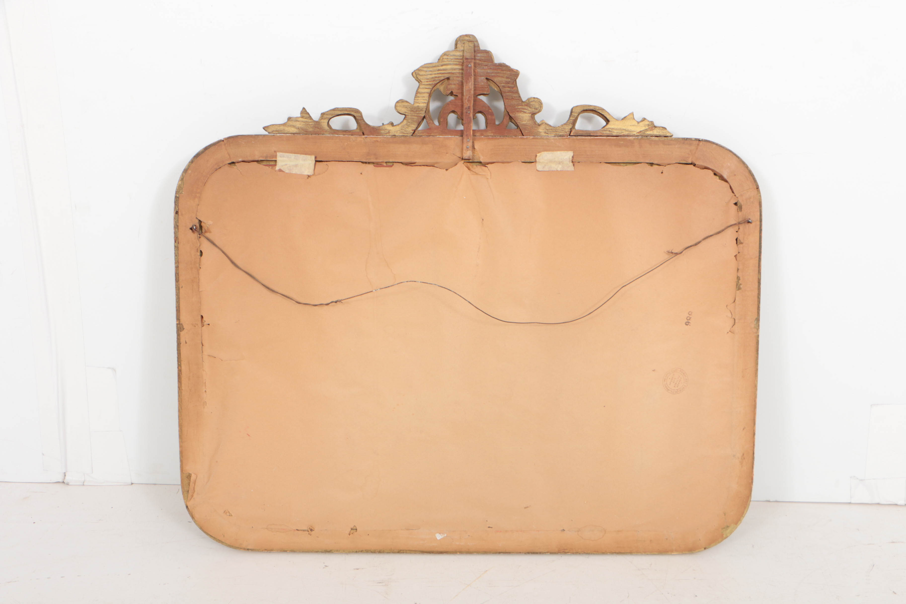 Rococo Style Giltwood Mirror by Borin Art Products of Chicago, 20th