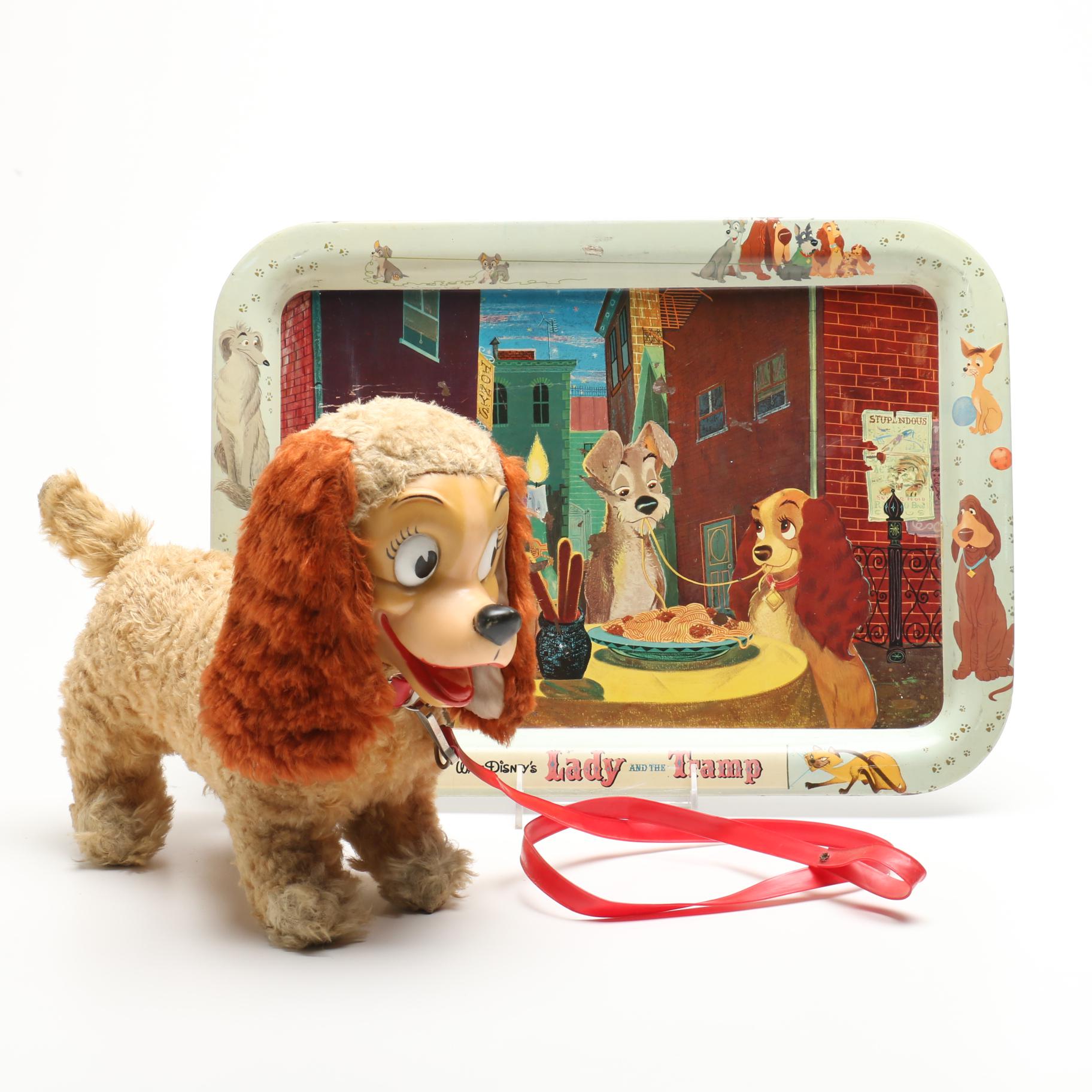 vintage lady and the tramp stuffed animals