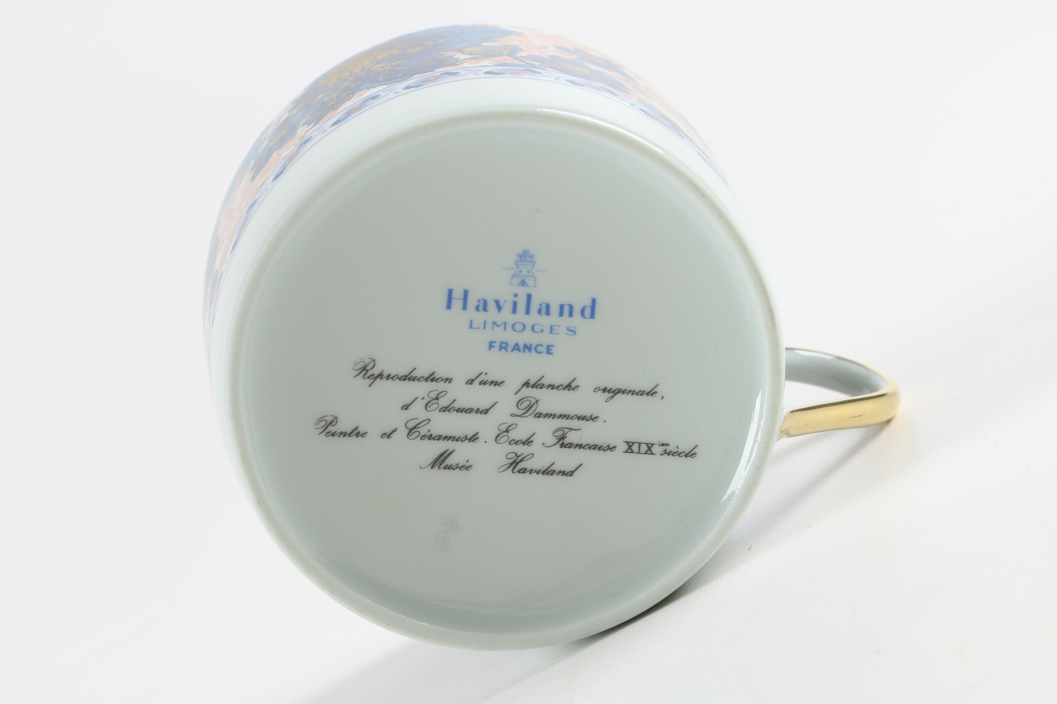 Haviland Limoges "Dammouse" Porcelain Cup and Saucer EBTH