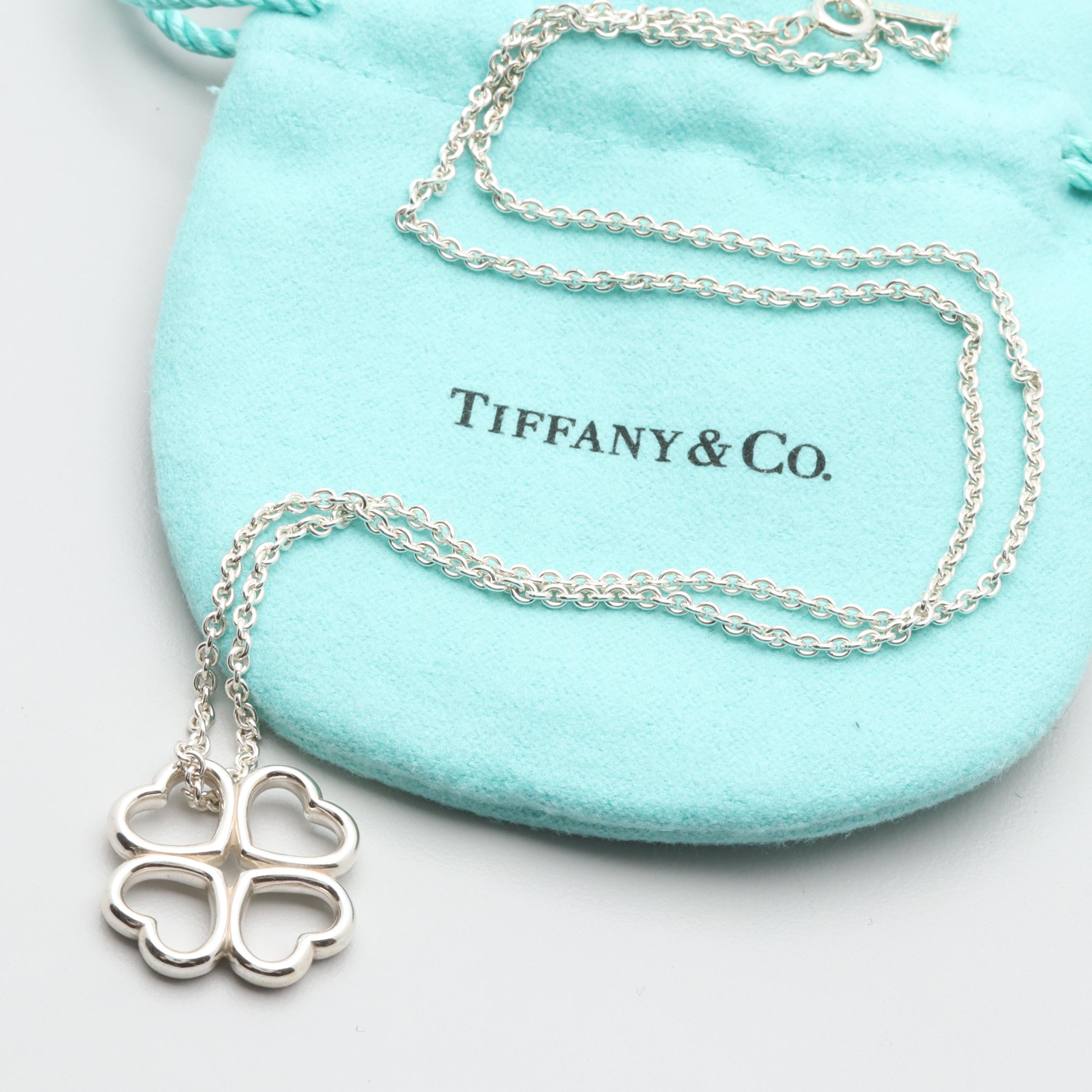 tiffany four leaf clover necklace