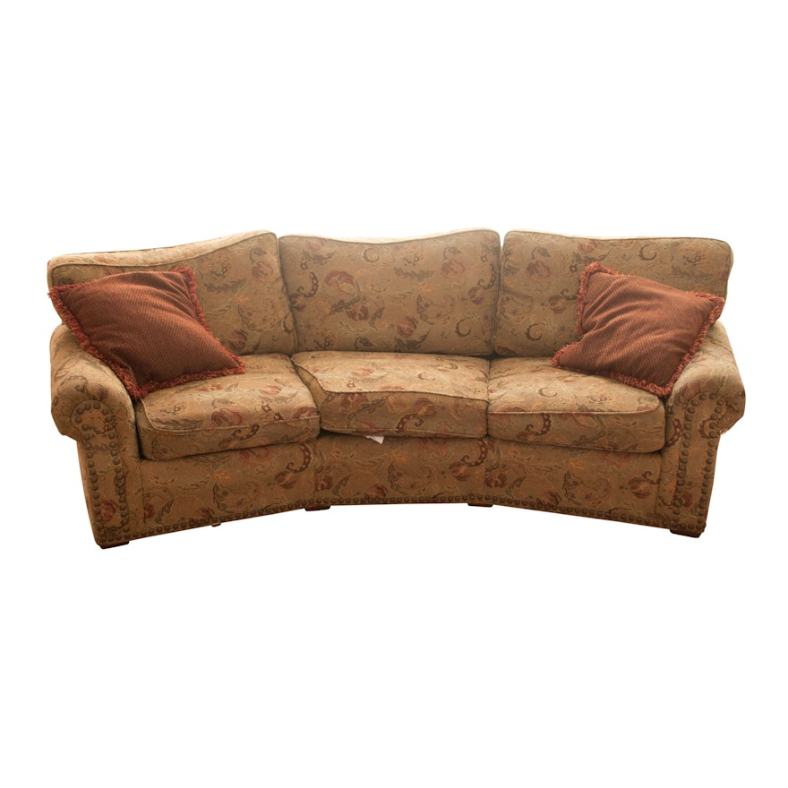 Norwalk Upholstered Sofa With Spring Down Plus Cushions Ebth Norwalk Upholstered Sofa With Spring Down Plus Cushions