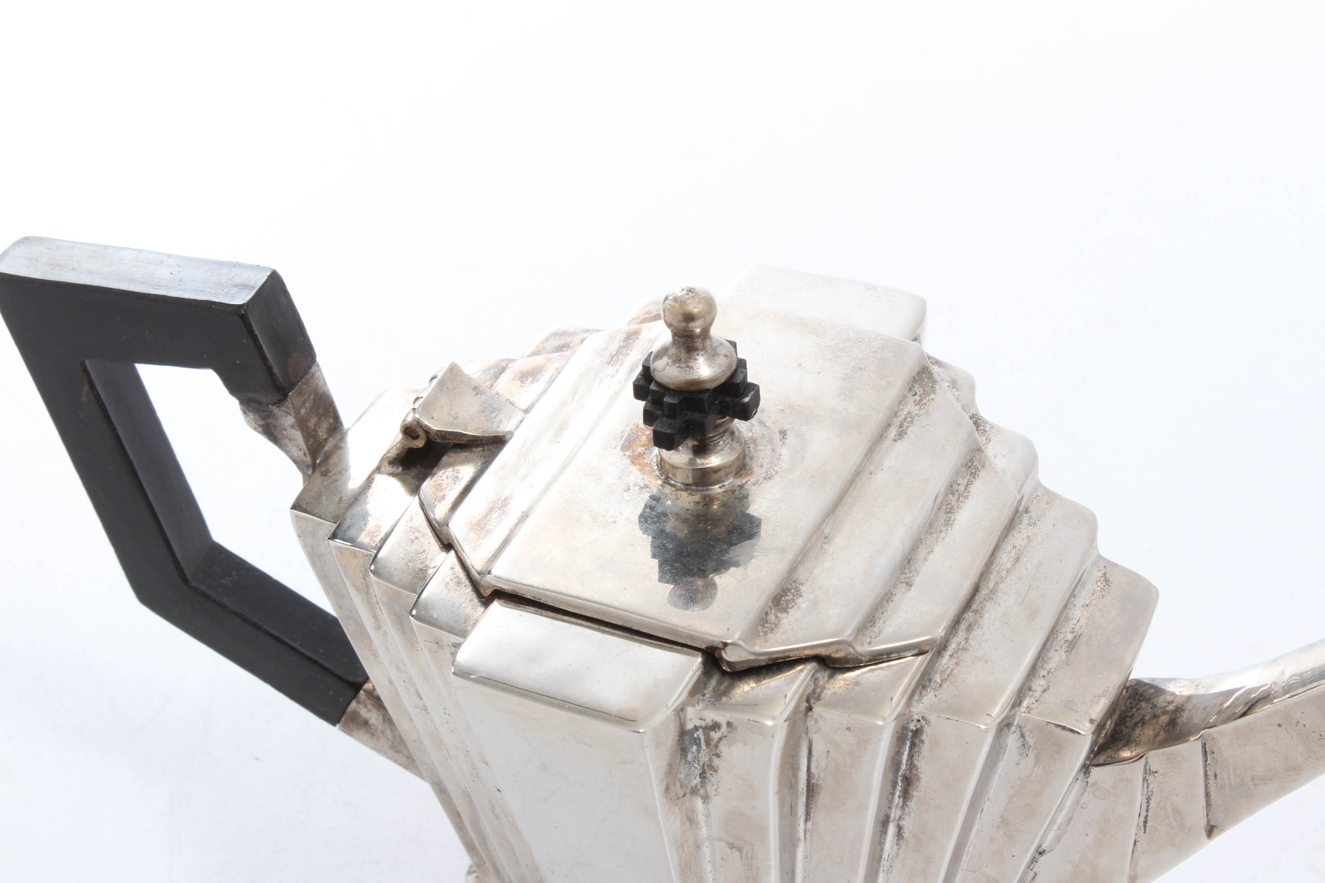 Vintage Art Deco Chrome Teapot EBTH