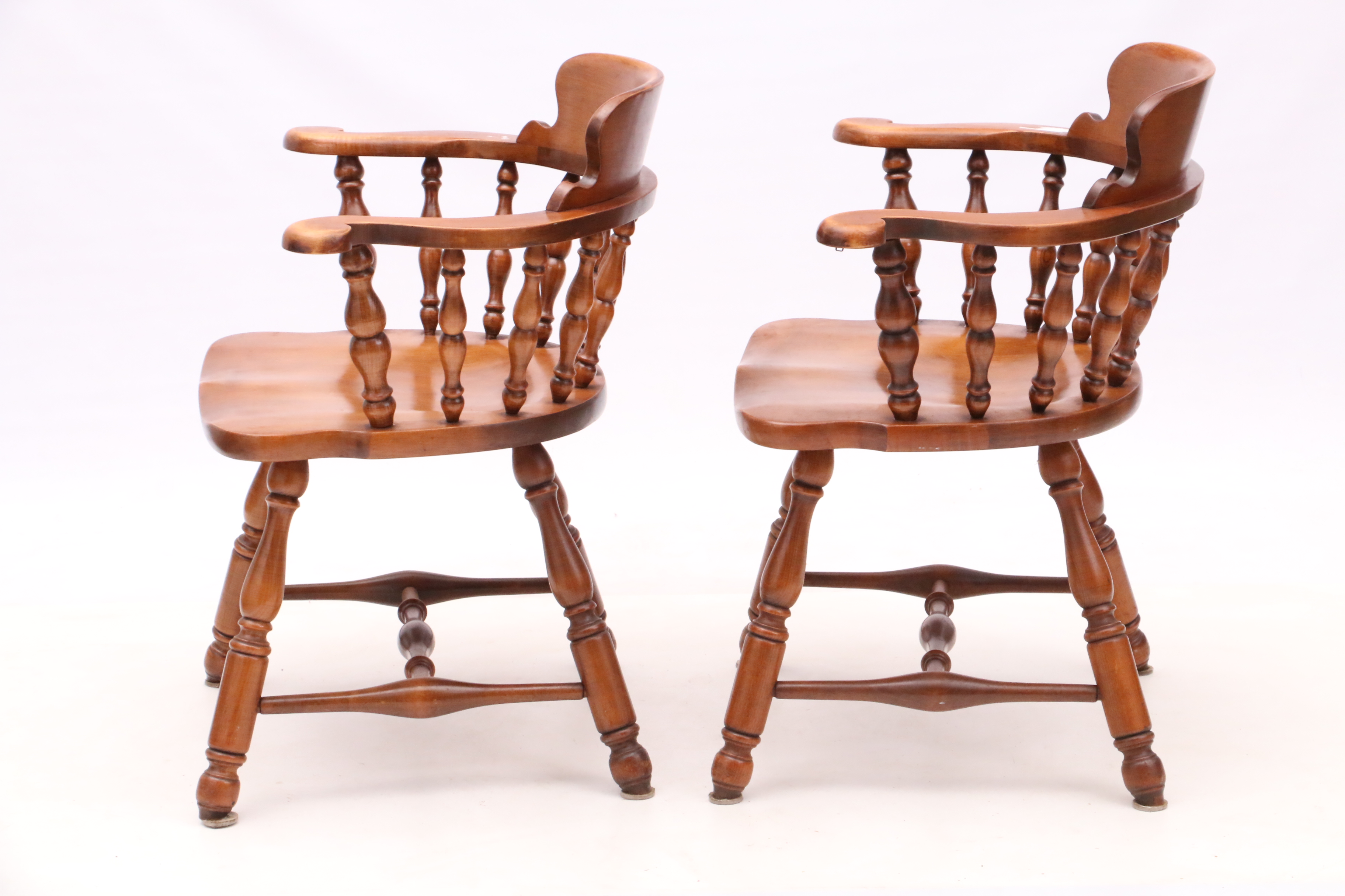 Vintage Maple Captain's Chairs by HeywoodWakefield EBTH