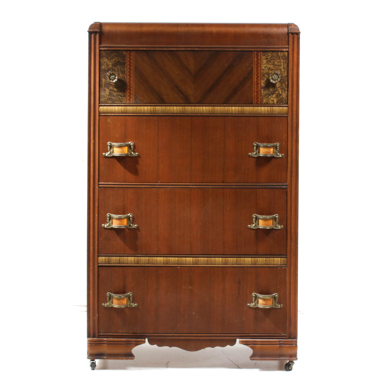 1920s Art Deco Bakelite Accented Waterfall Dresser Ebth