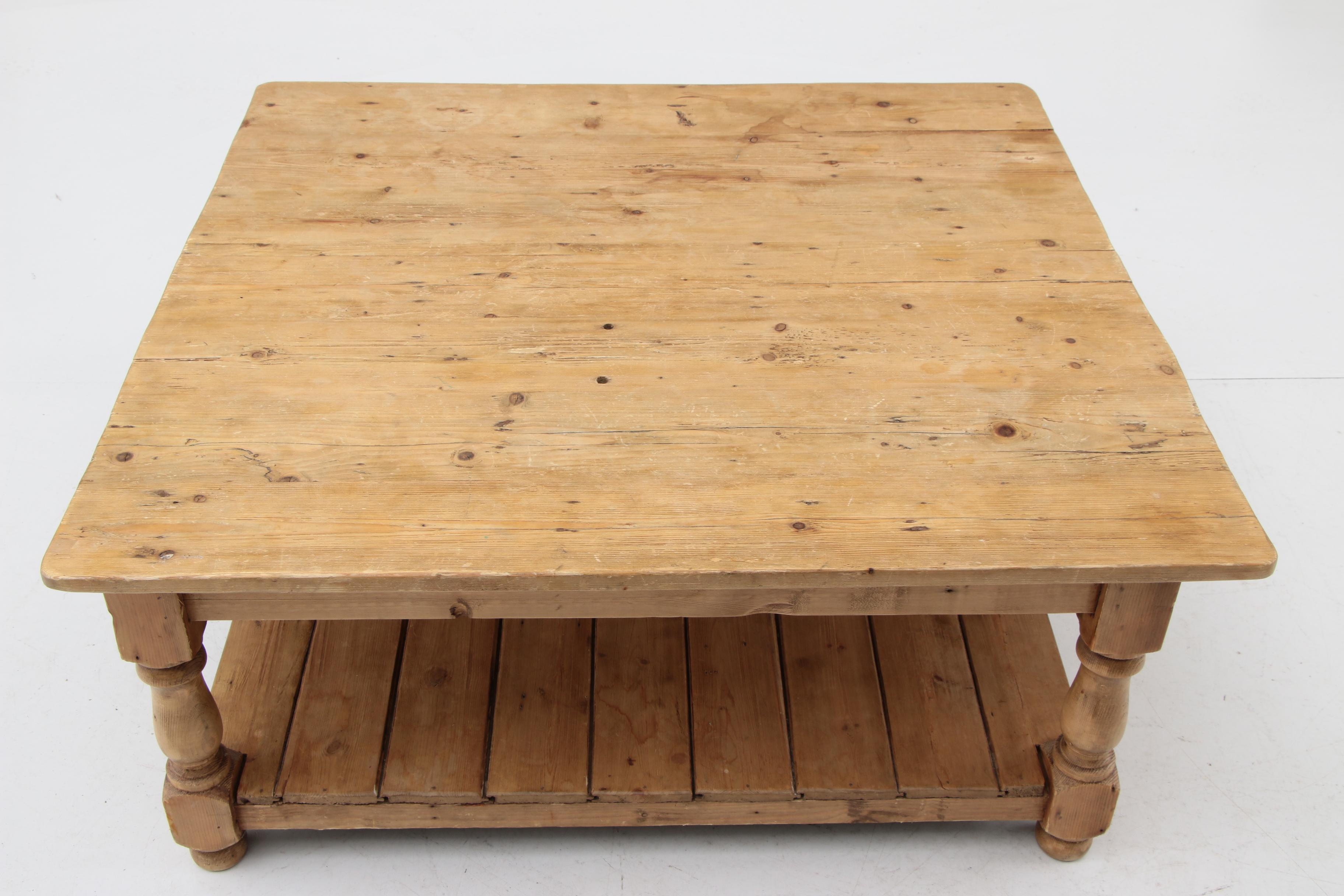 Rustic Pine Coffee Table EBTH