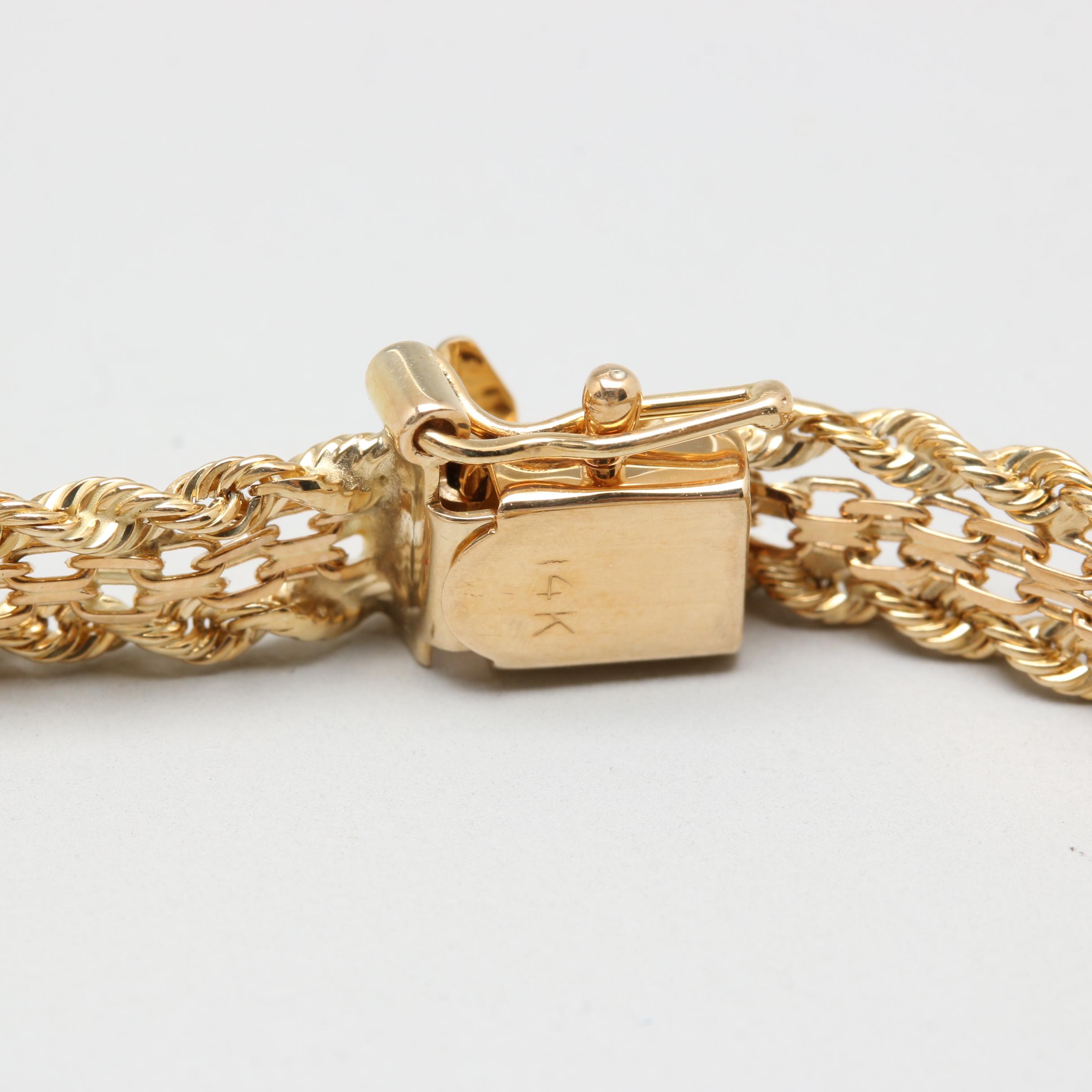 Croton 14K Yellow Gold Diamond Wristwatch with White Gold Accents EBTH