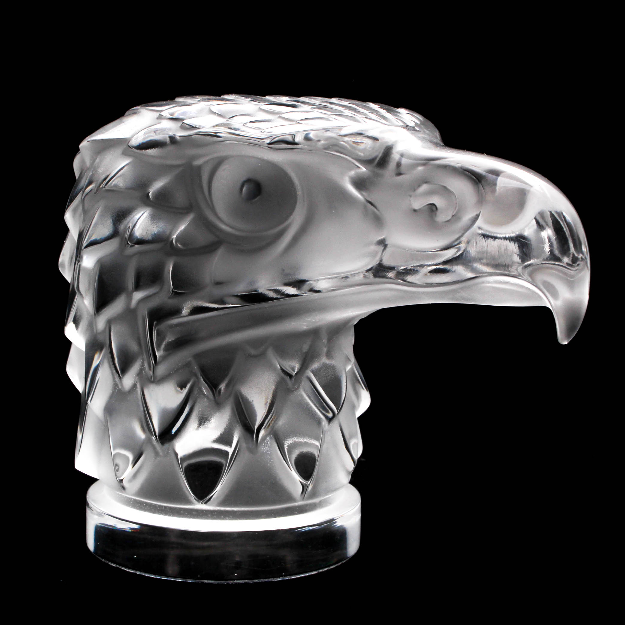 Lalique Crystal "Eagle Head" Paperweight EBTH