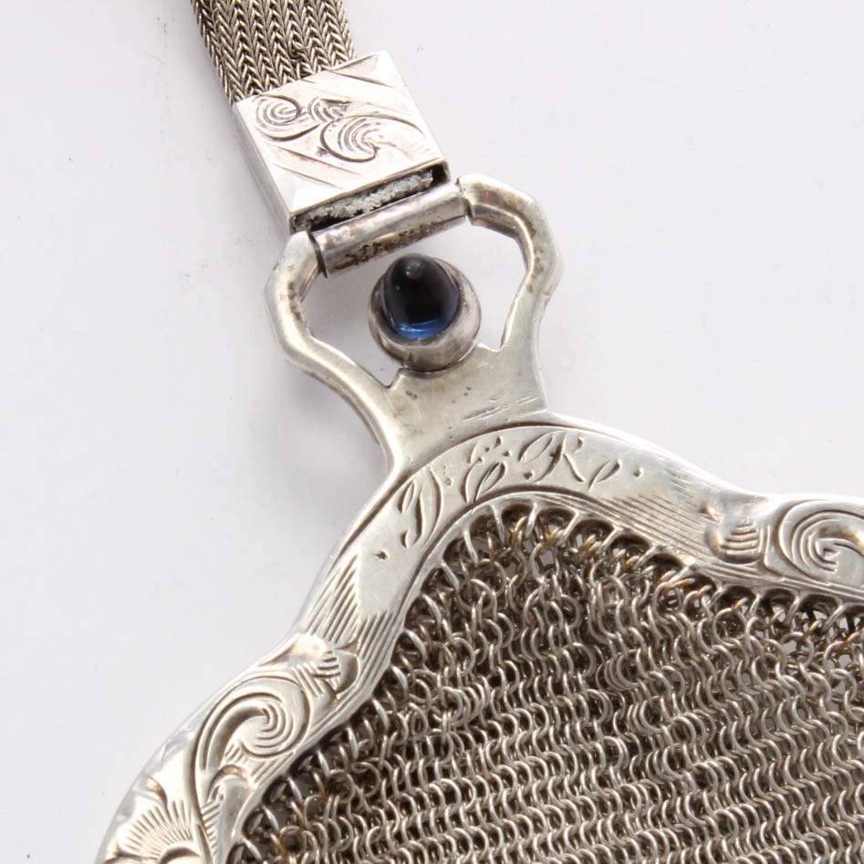 Vintage Whiting & Davis Sterling Silver Mesh Framed Handbag EBTH