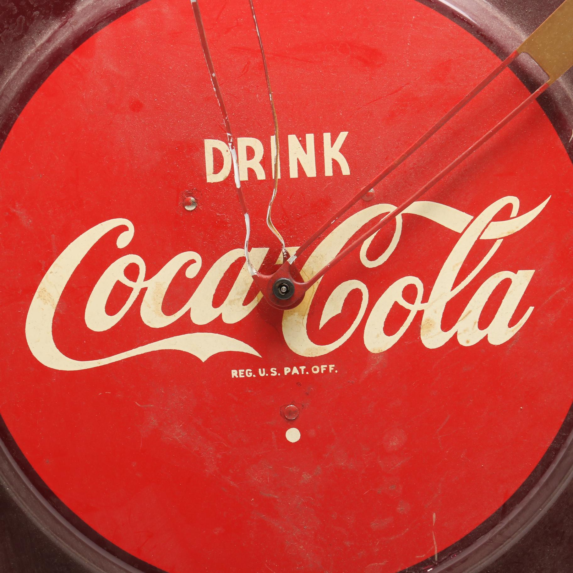 Vintage "CocaCola" Advertising Wall Clock EBTH