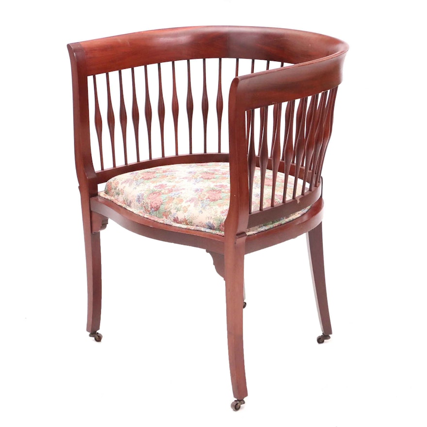Vintage Barrel Back Chair | EBTH