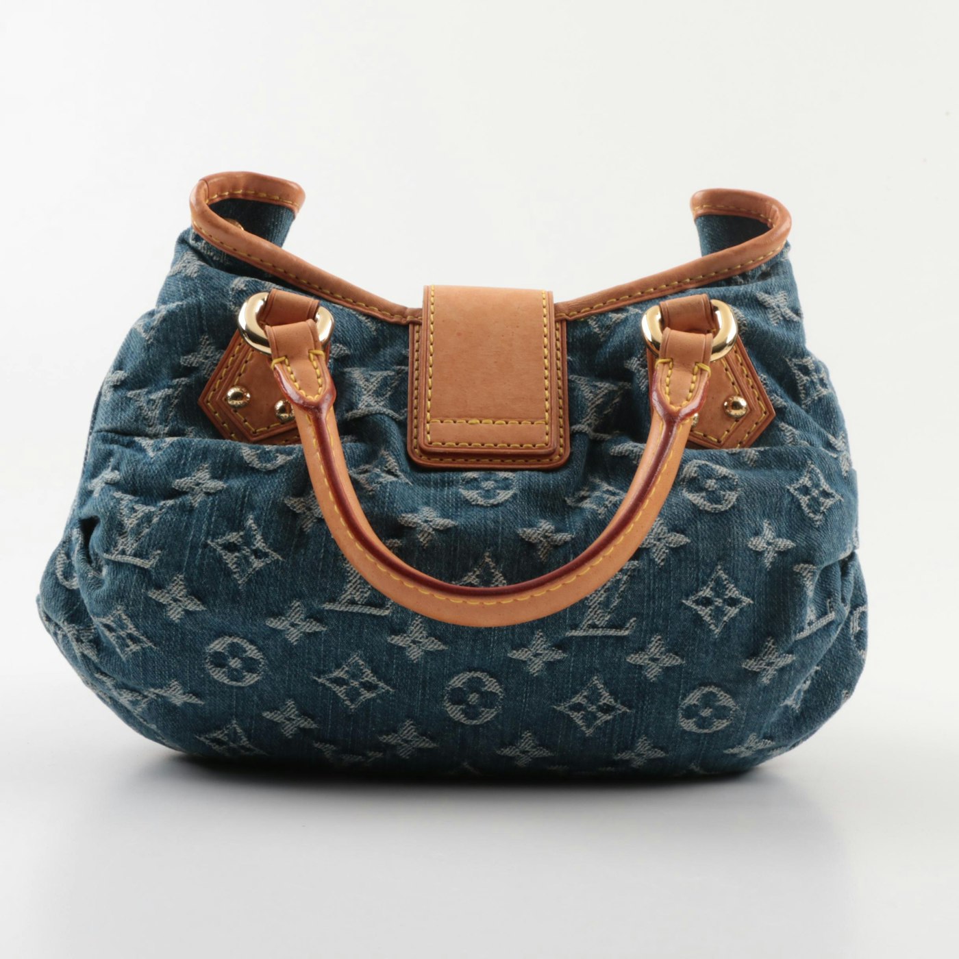Louis Vuitton of Paris Pleaty Monogram Denim and Leather Handbag | EBTH