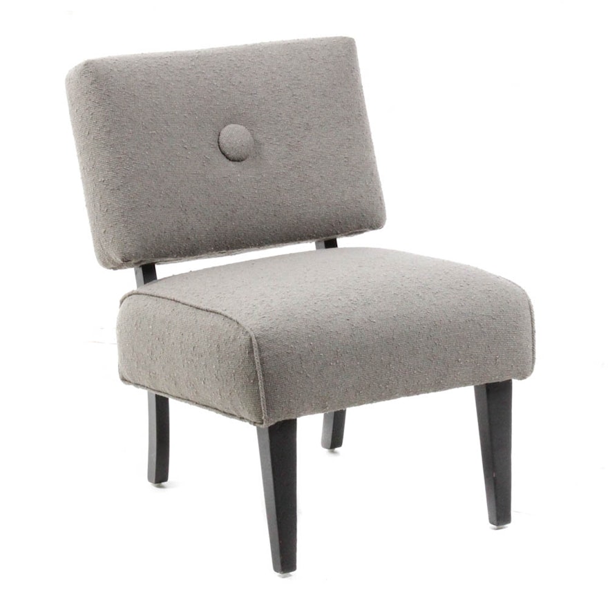 Mid Century Modern Slipper Chair Ebth Mid Century Modern Slipper Chair