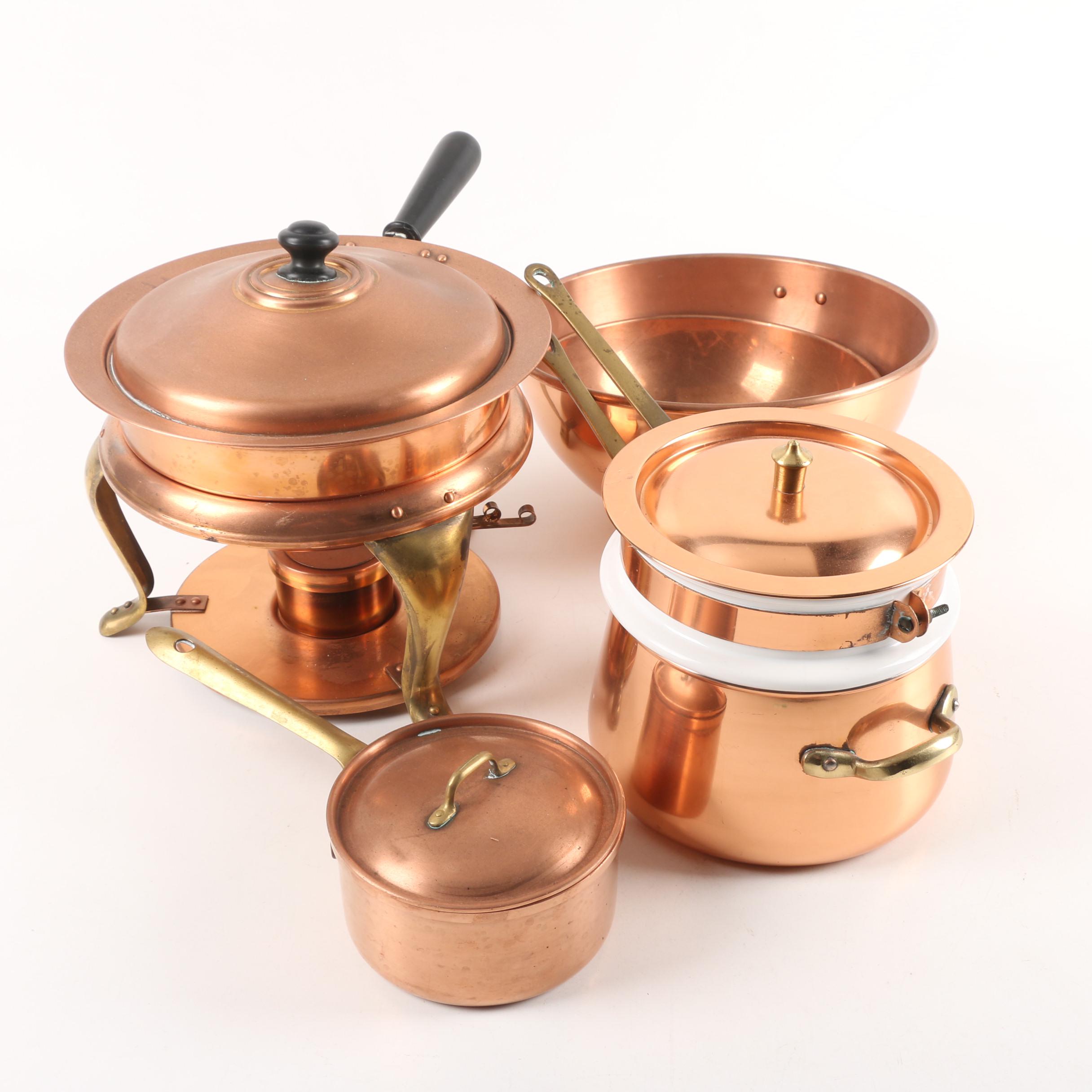 Copper Cookware Featuring Tagus Portugal EBTH