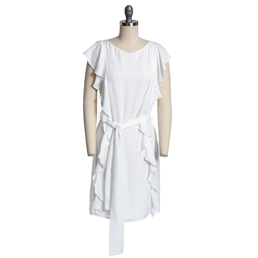 Zimmermann of Australia Winsome Whited Ruffled Short Dress EBTH