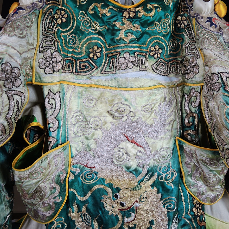 Download Vintage Peking Opera Dragon Armor Costume | EBTH