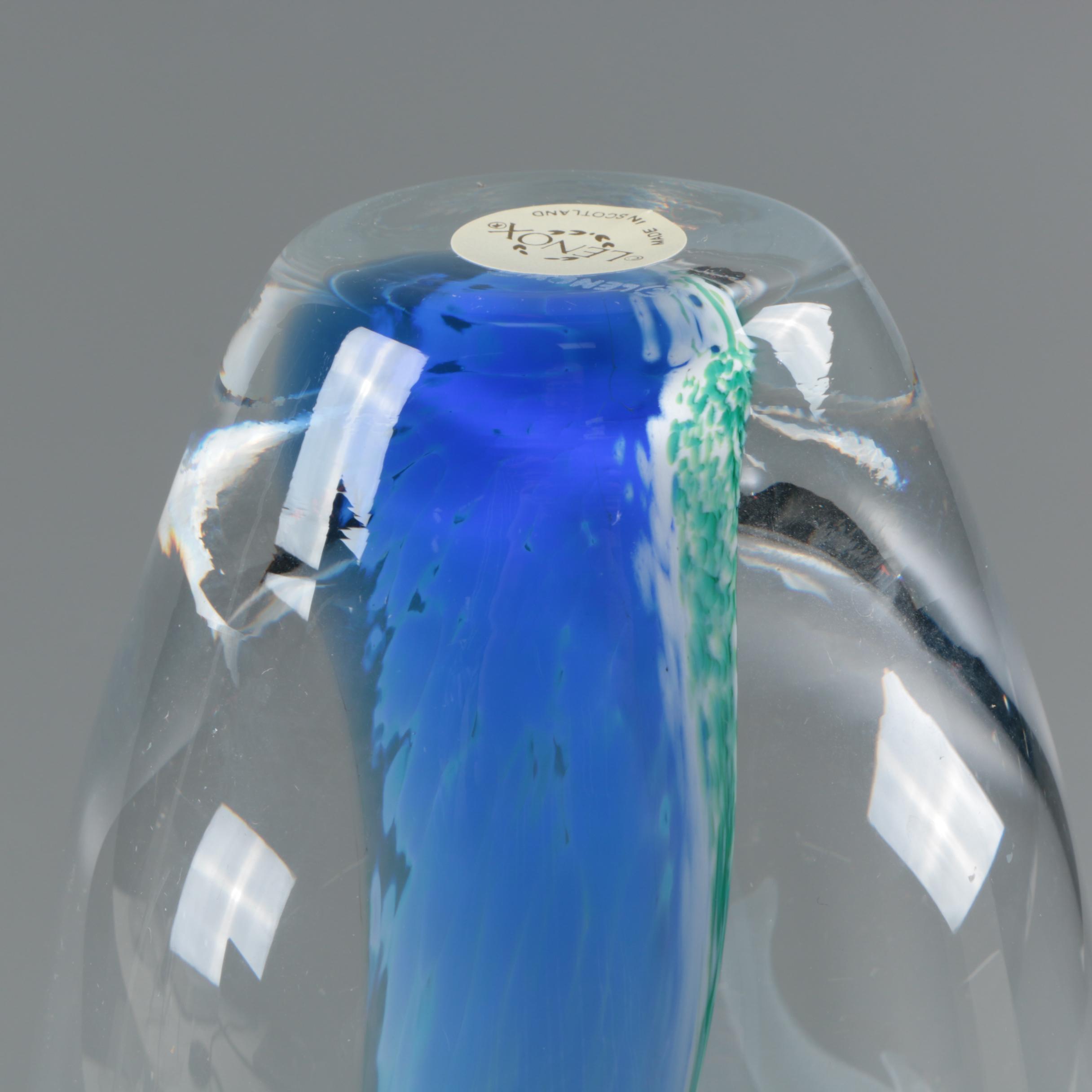 Lenox Crystal "Dolphin" Vase EBTH