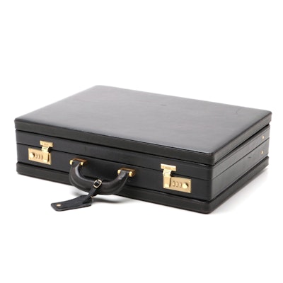 Bally of Switzerland Black Leather Briefcase