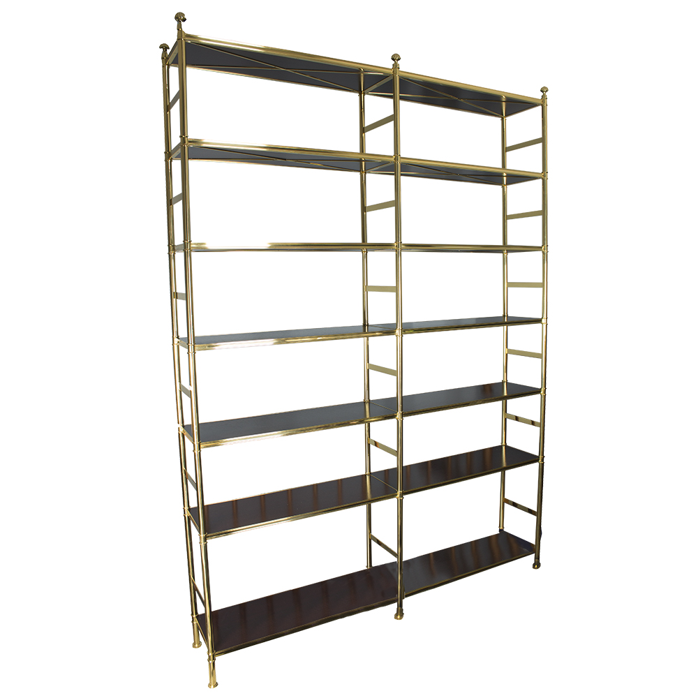 Hollywood Regency Style Gold Shelving Units EBTH