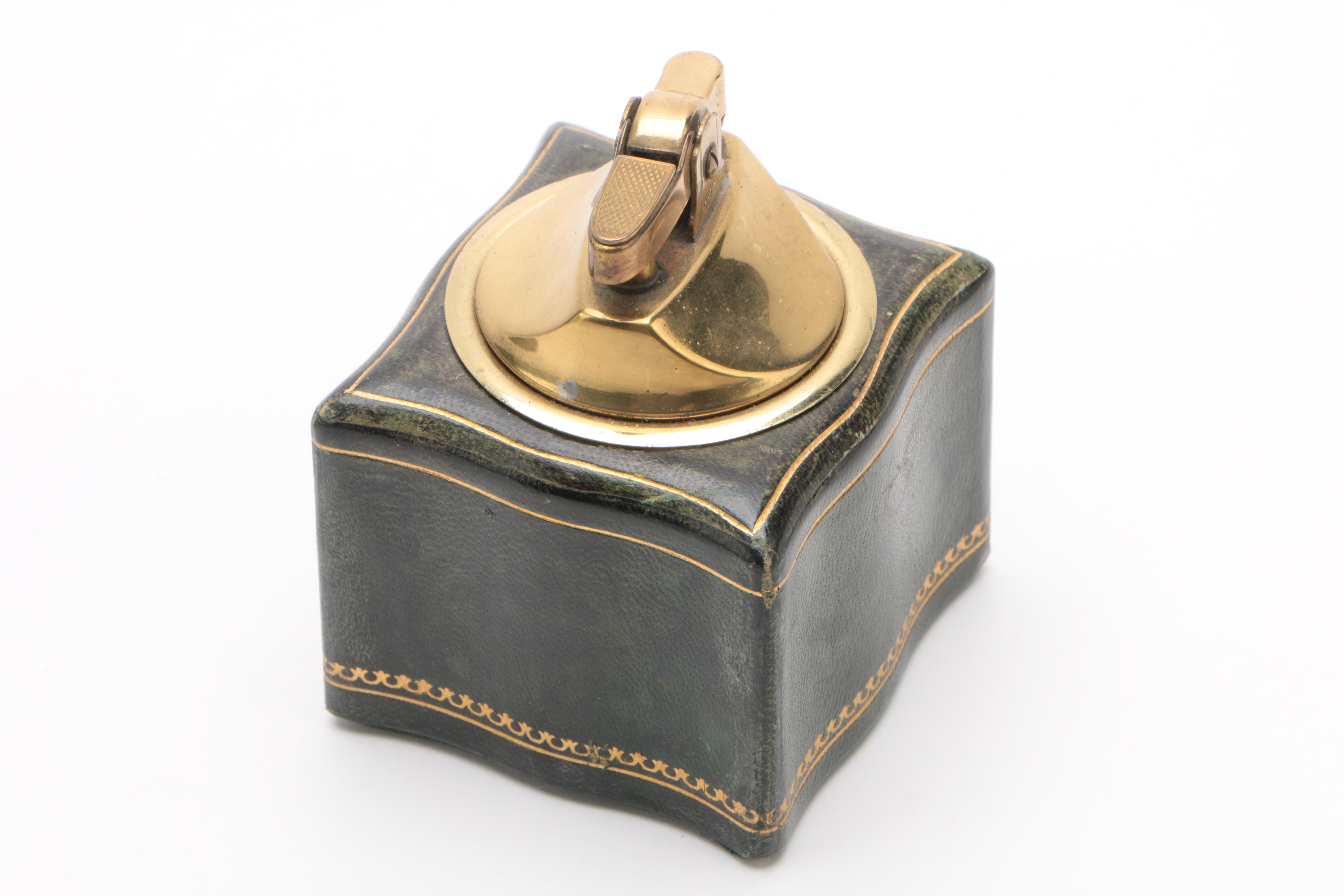 Vintage Italian Table Lighter and Ashtray Set EBTH