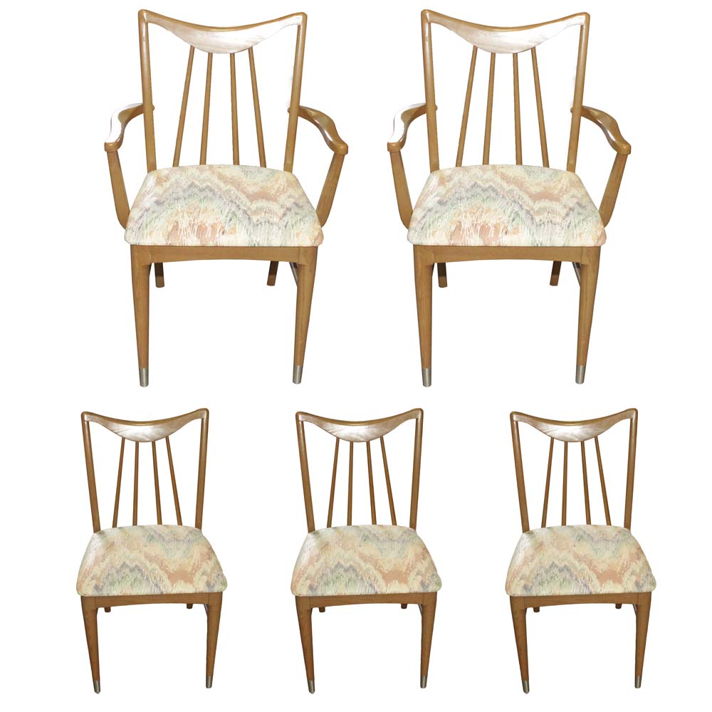Set of Five Mid Century Modern Dining Chairs EBTH