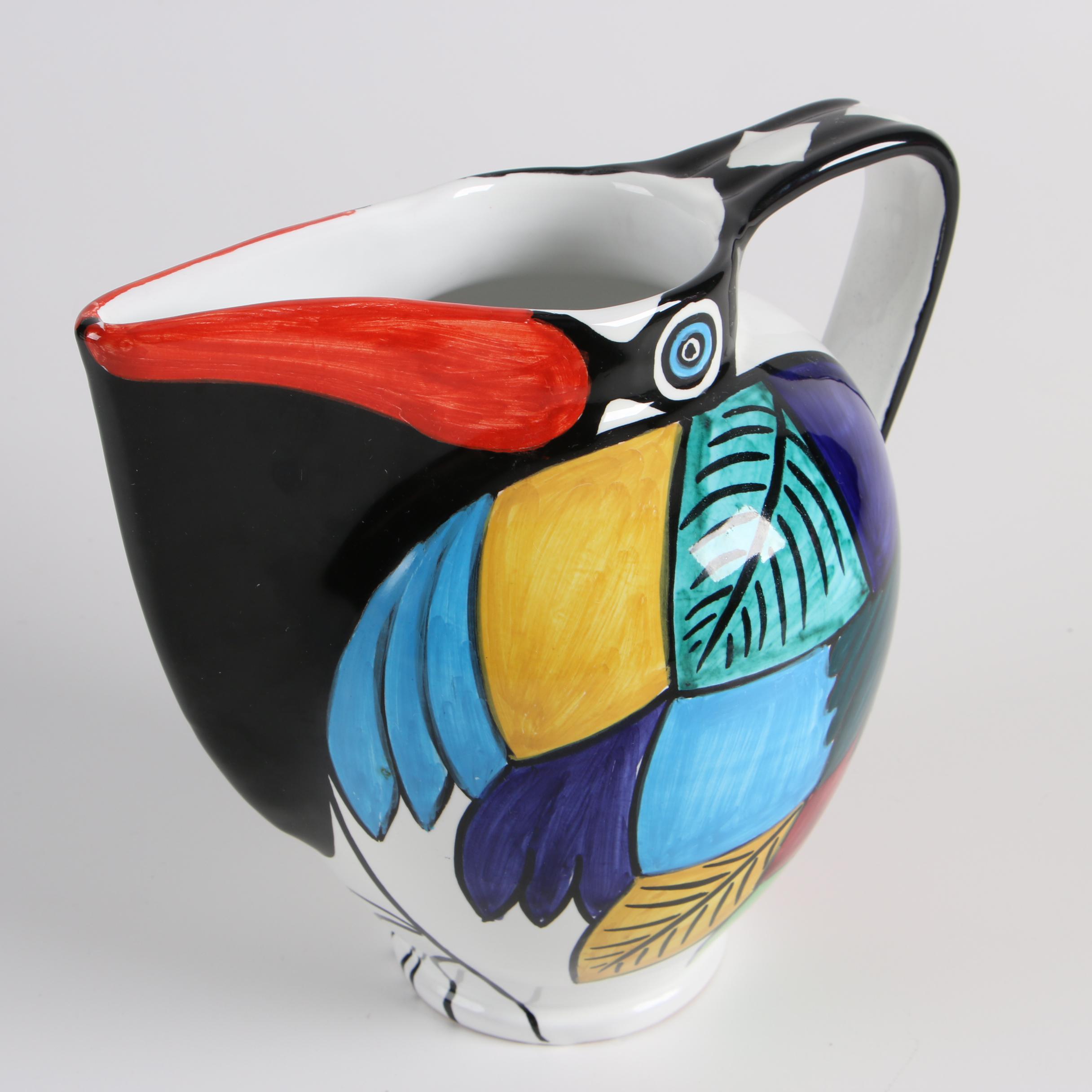 Deruta Majolica Pitchers Including "Raffaellesco" Rooster | EBTH