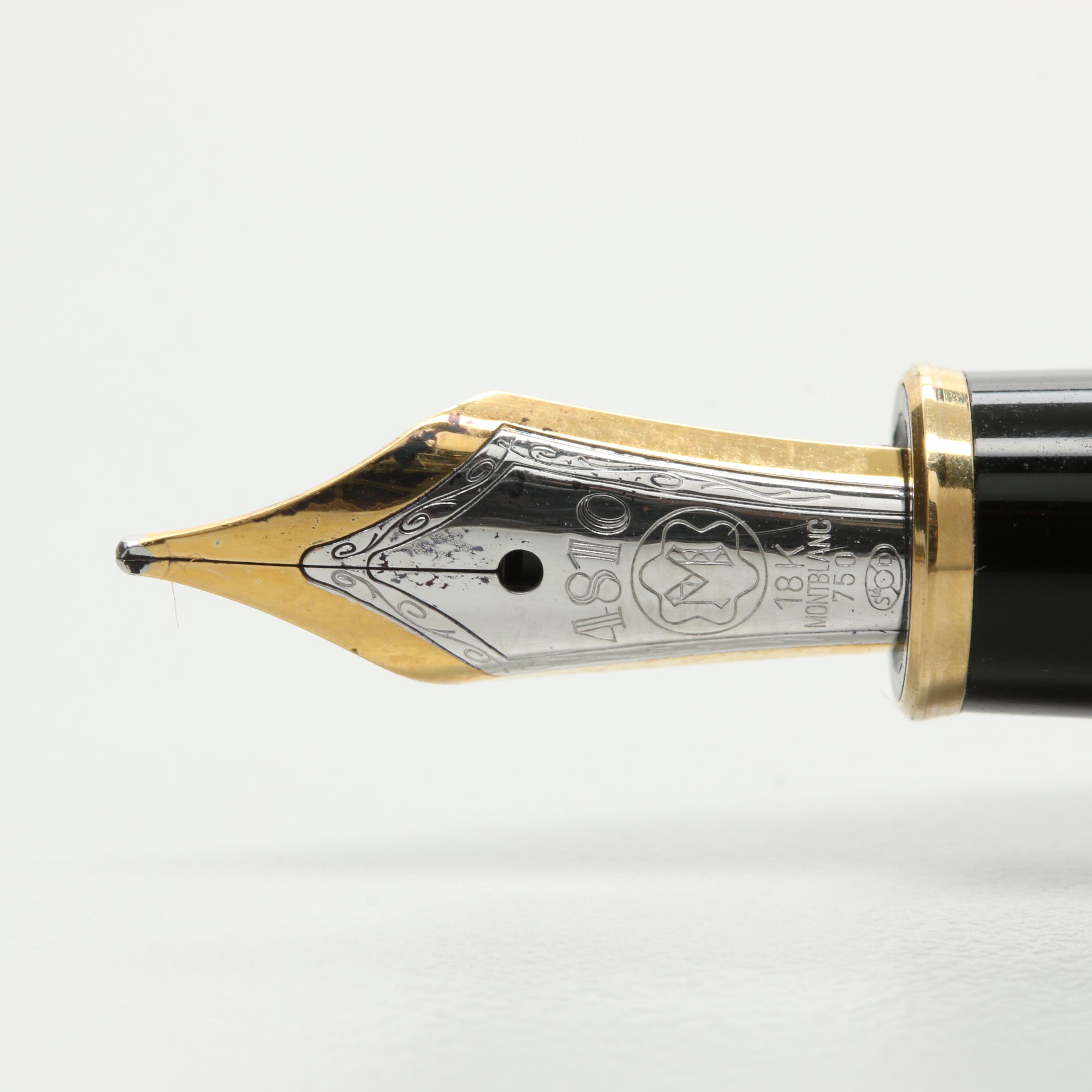 montblanc sterling silver fountain pen