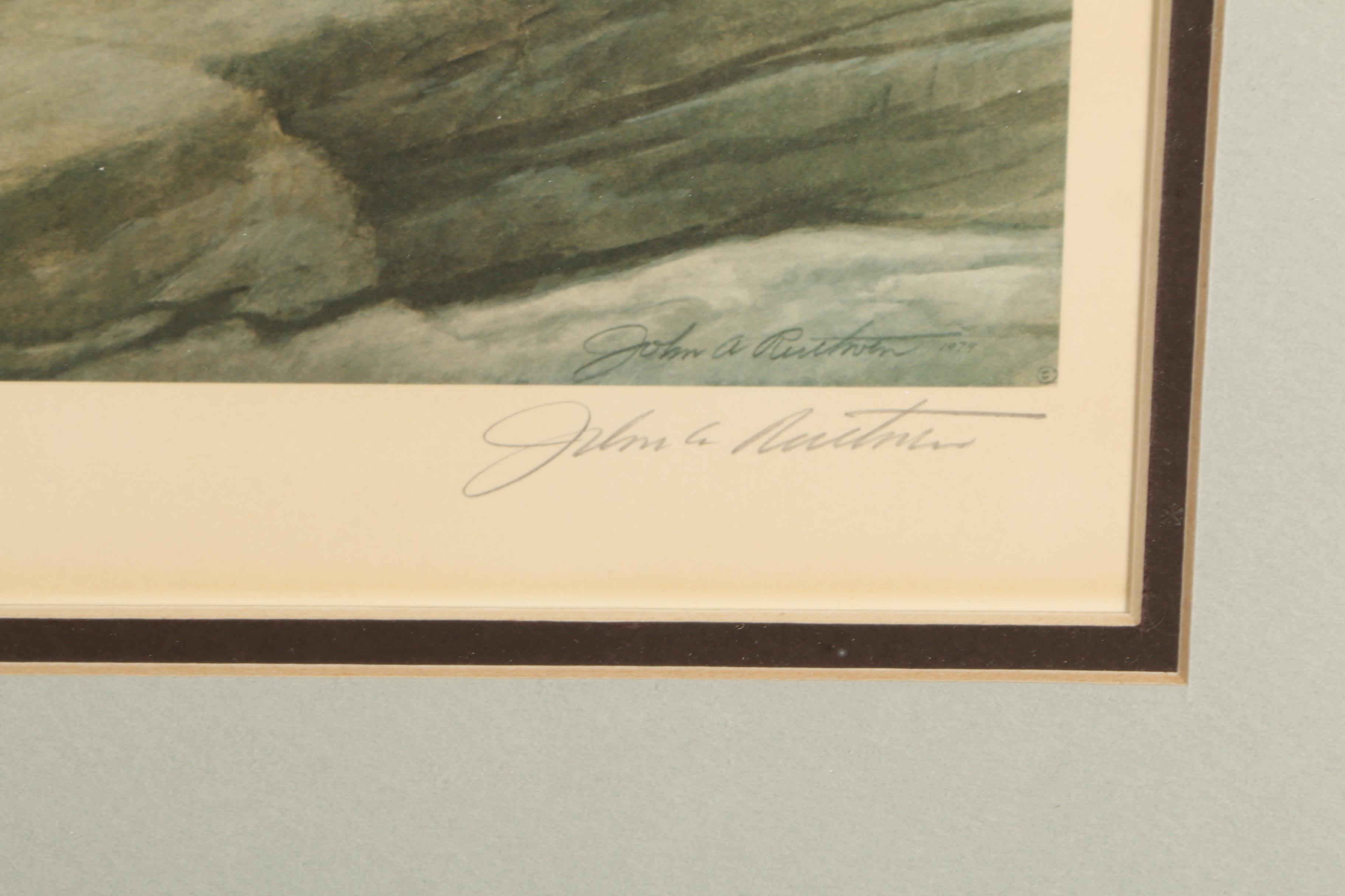 John Ruthven Signed Limited Edition Offset Lithograph "White Tigers" EBTH