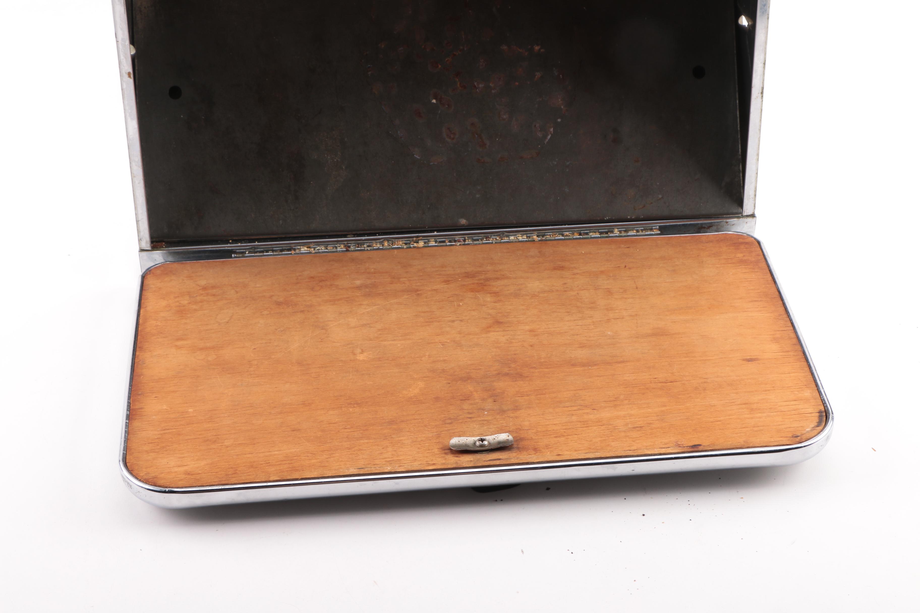 Vintage Lincoln "Beauty Box" Chrome Bread Box EBTH
