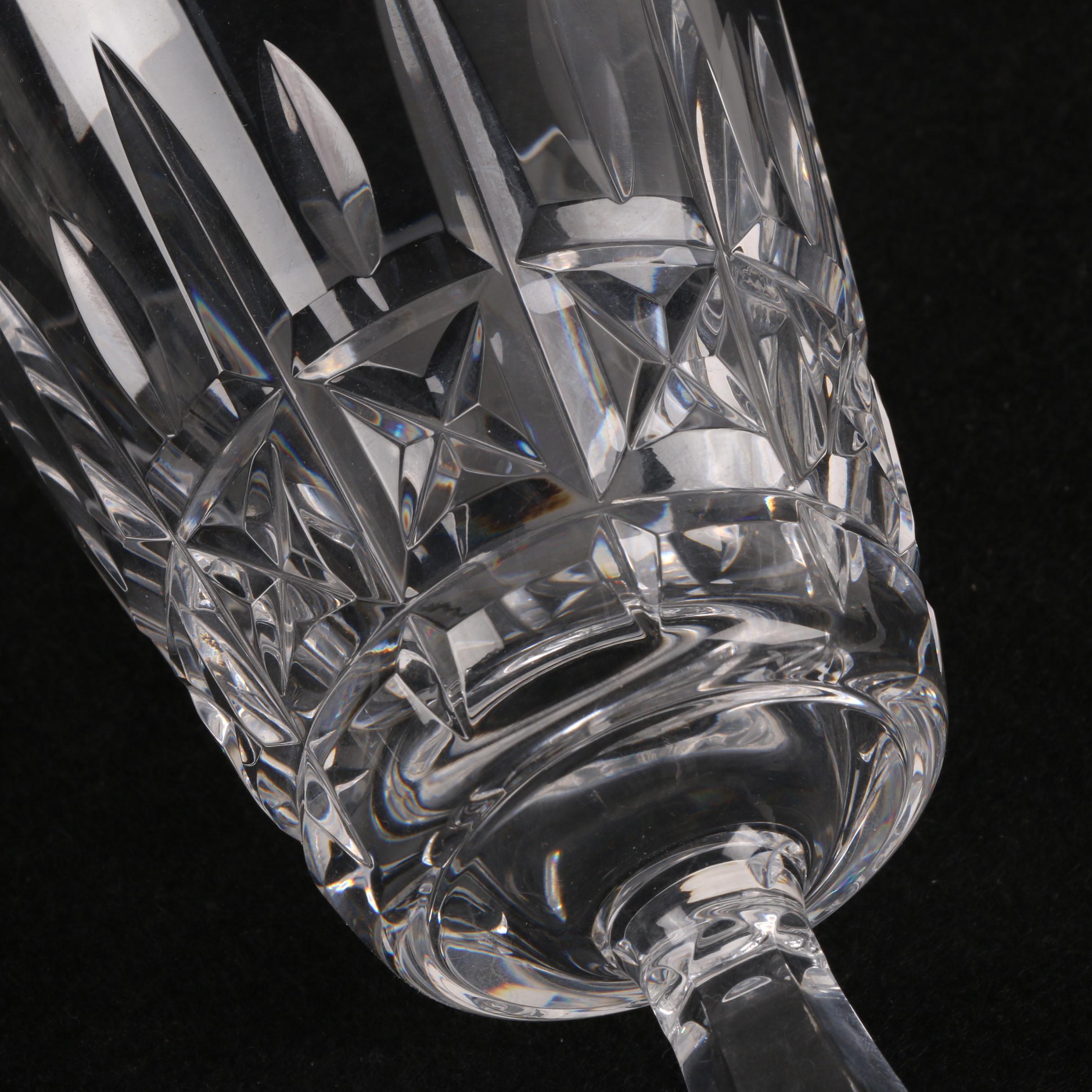 Twelve Leaded Glass Waterford Water Goblets in the Kylemore Pattern EBTH