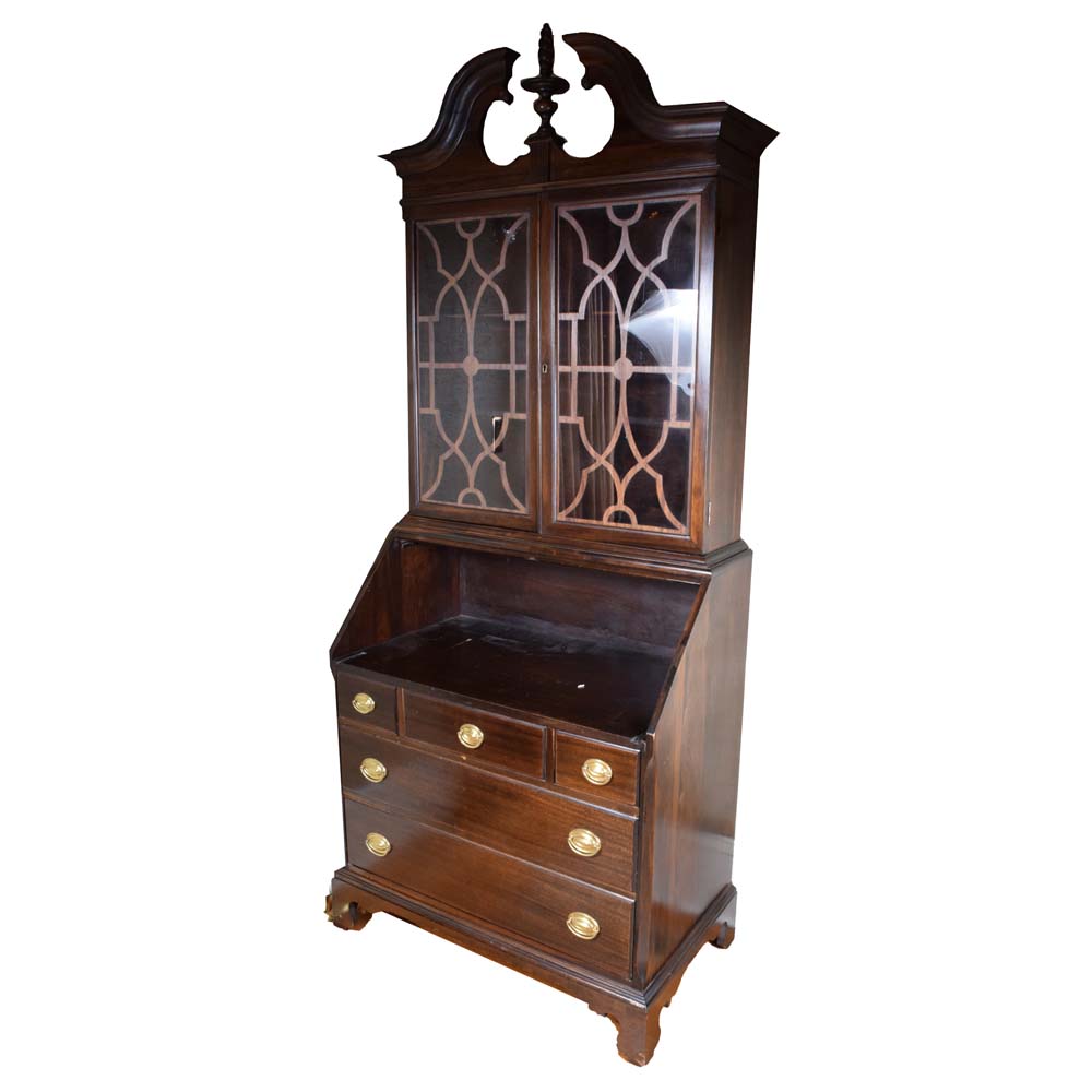 Vintage Federal Style Secretary Desk Ebth
