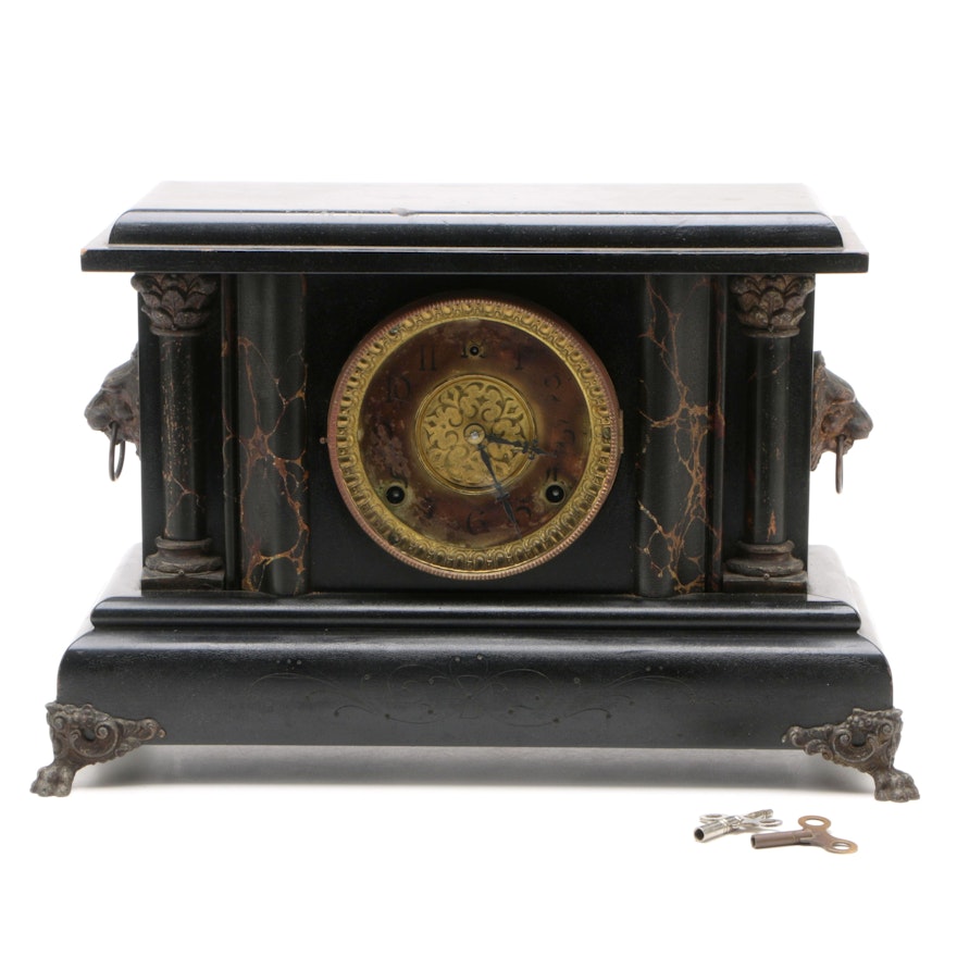 American "Bonanza" Mantel Clock by Wm L. Gilbert Clock Co., Winsted, Conn