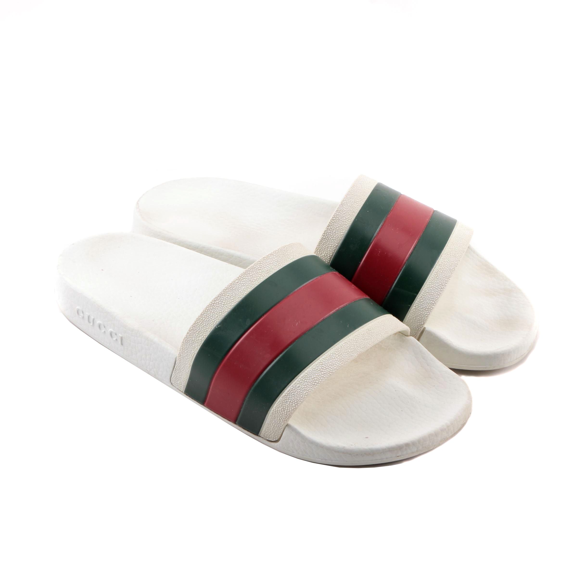 Gucci men's pursuit 72 best sale rubber slides