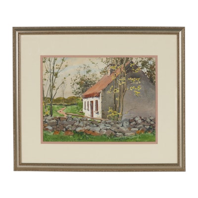 Edmond J. Fitzgerald Watercolor Painting Edmond J. Fitzgerald Watercolor Painting
