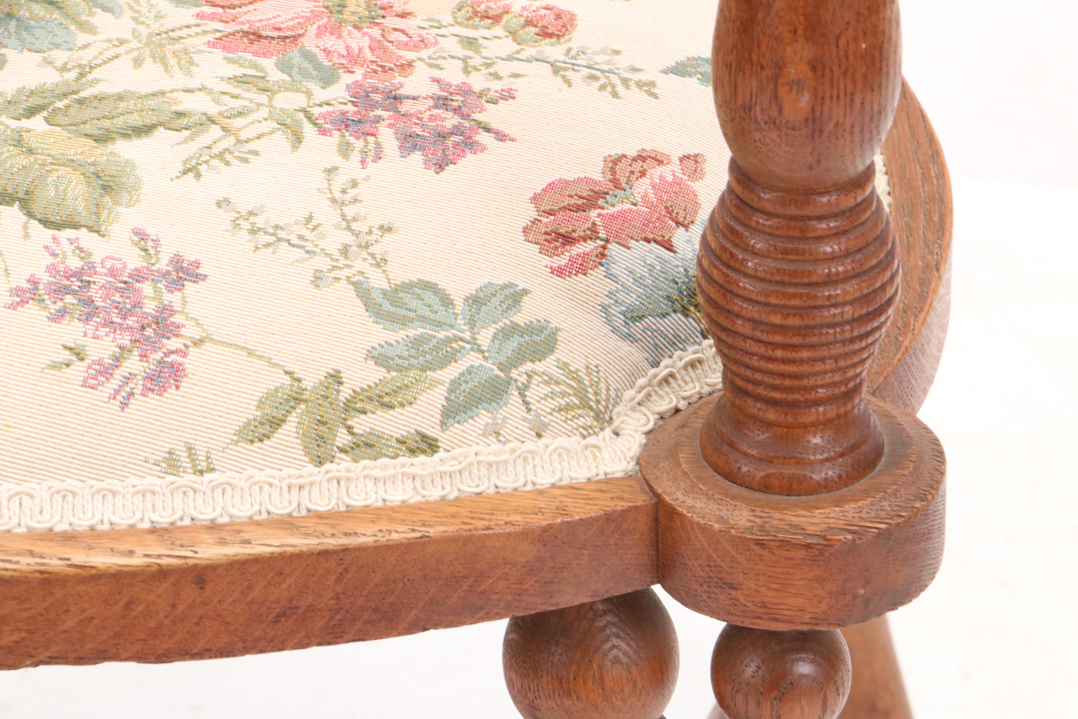 Antique Oak Accent Chair EBTH