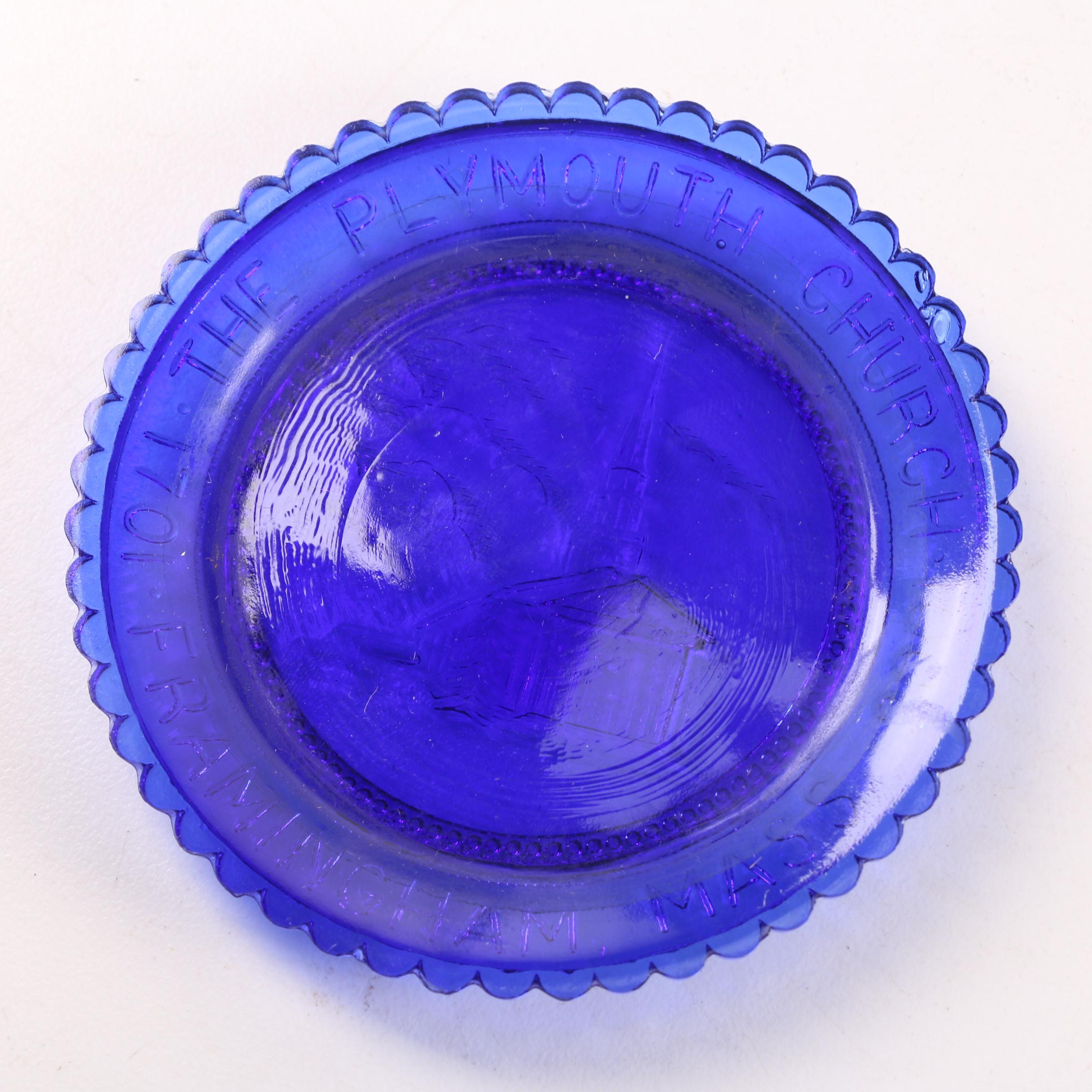 Download Cobalt Blue Depression Glass Dinnerware featuring Hazel-Atlas "Newport" | EBTH