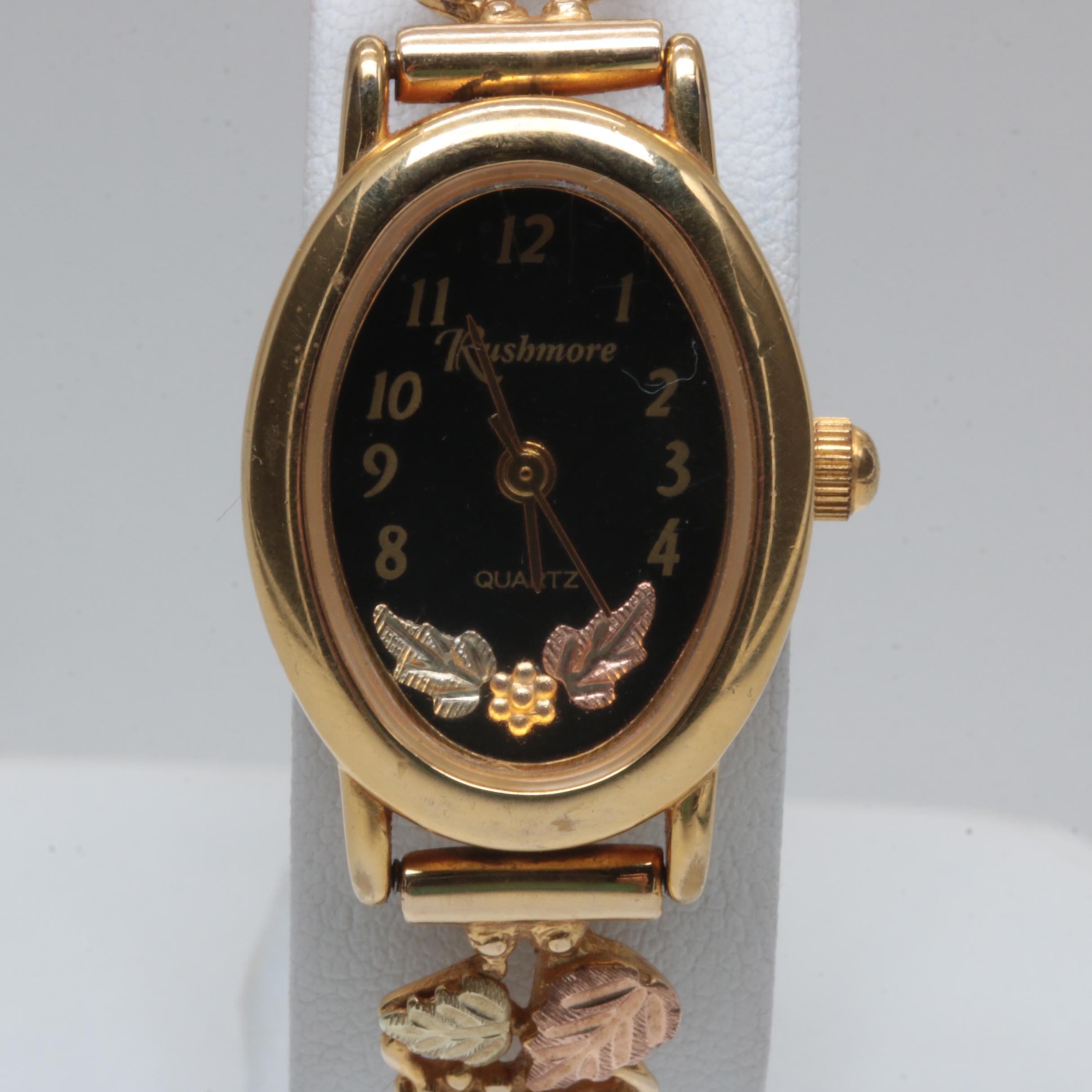 Rushmore Black Hills Gold by Lemann Gold Tone Stainless Steel