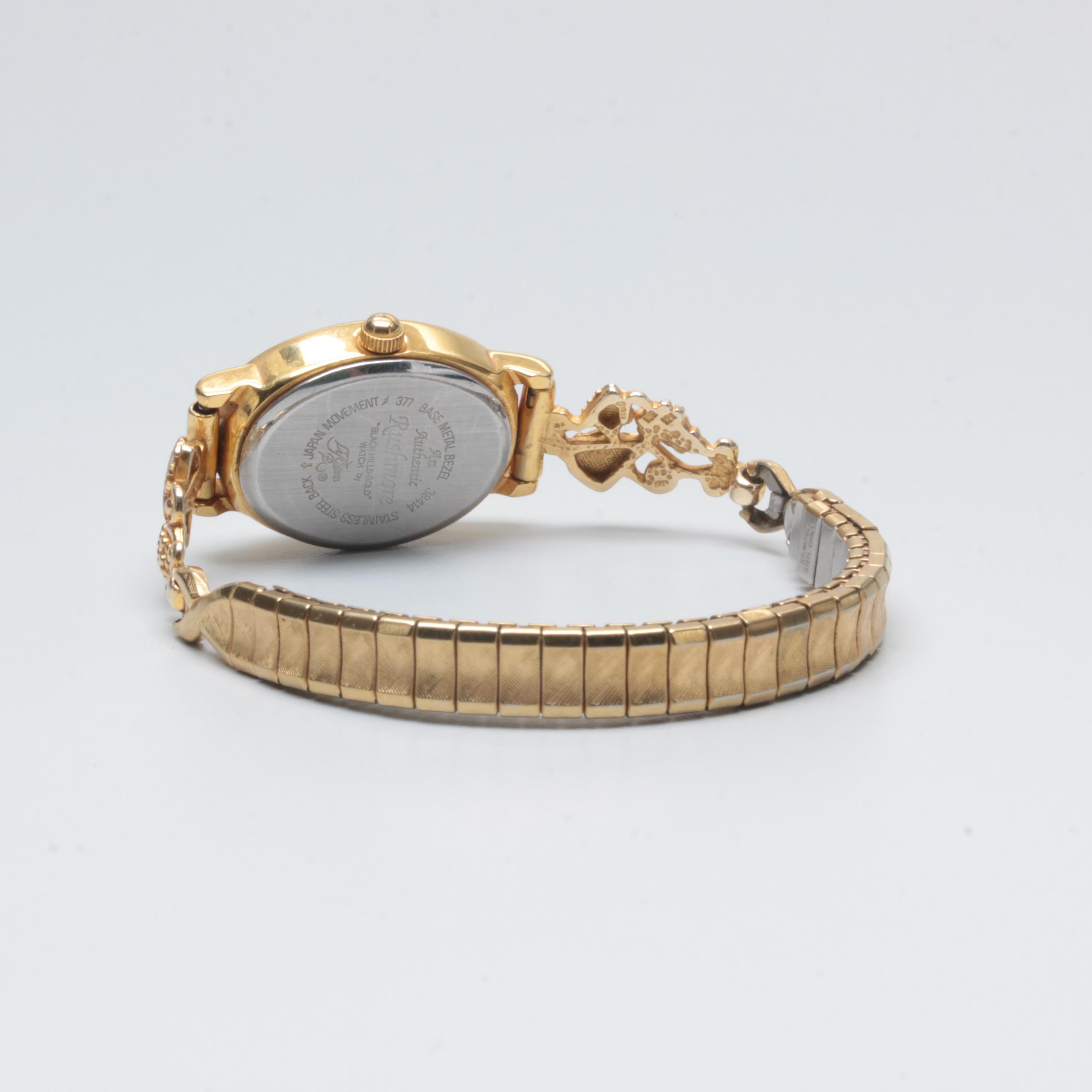 Rushmore Black Hills Gold by Lemann Gold Tone Stainless Steel