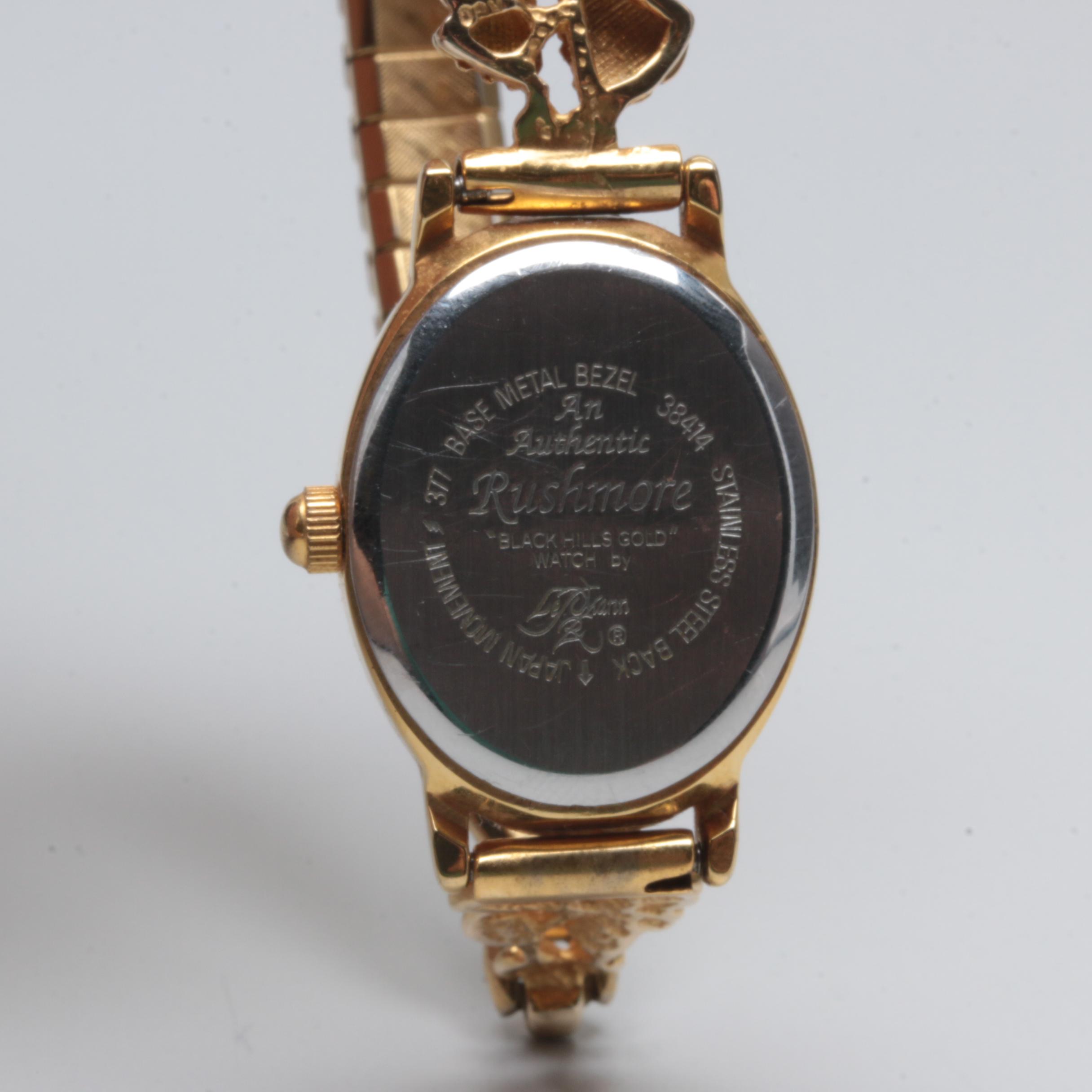 Rushmore Black Hills Gold by Lemann Gold Tone Stainless Steel