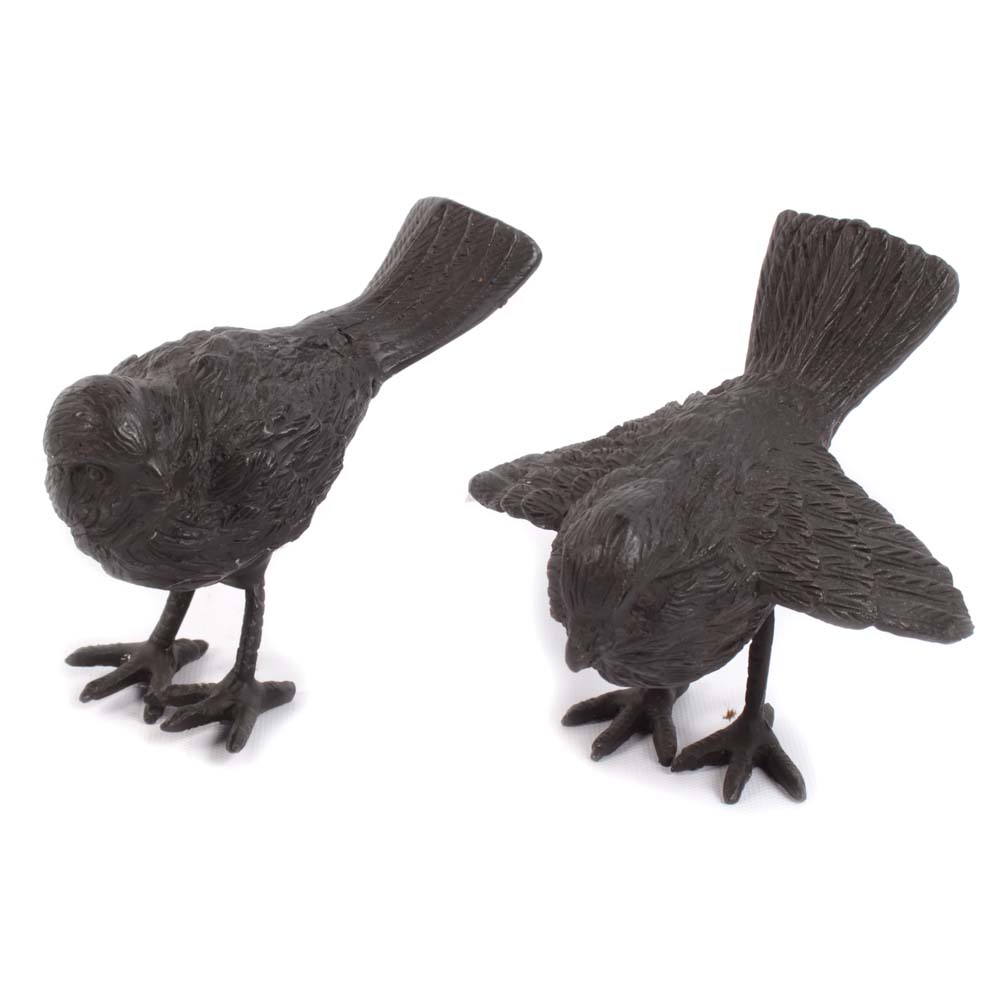 Vintage Cast Iron Bird Figurines EBTH