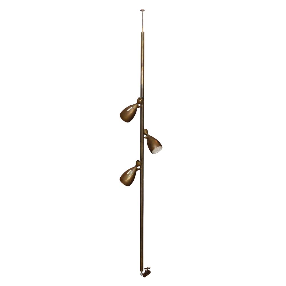 mid century modern tension pole lamp