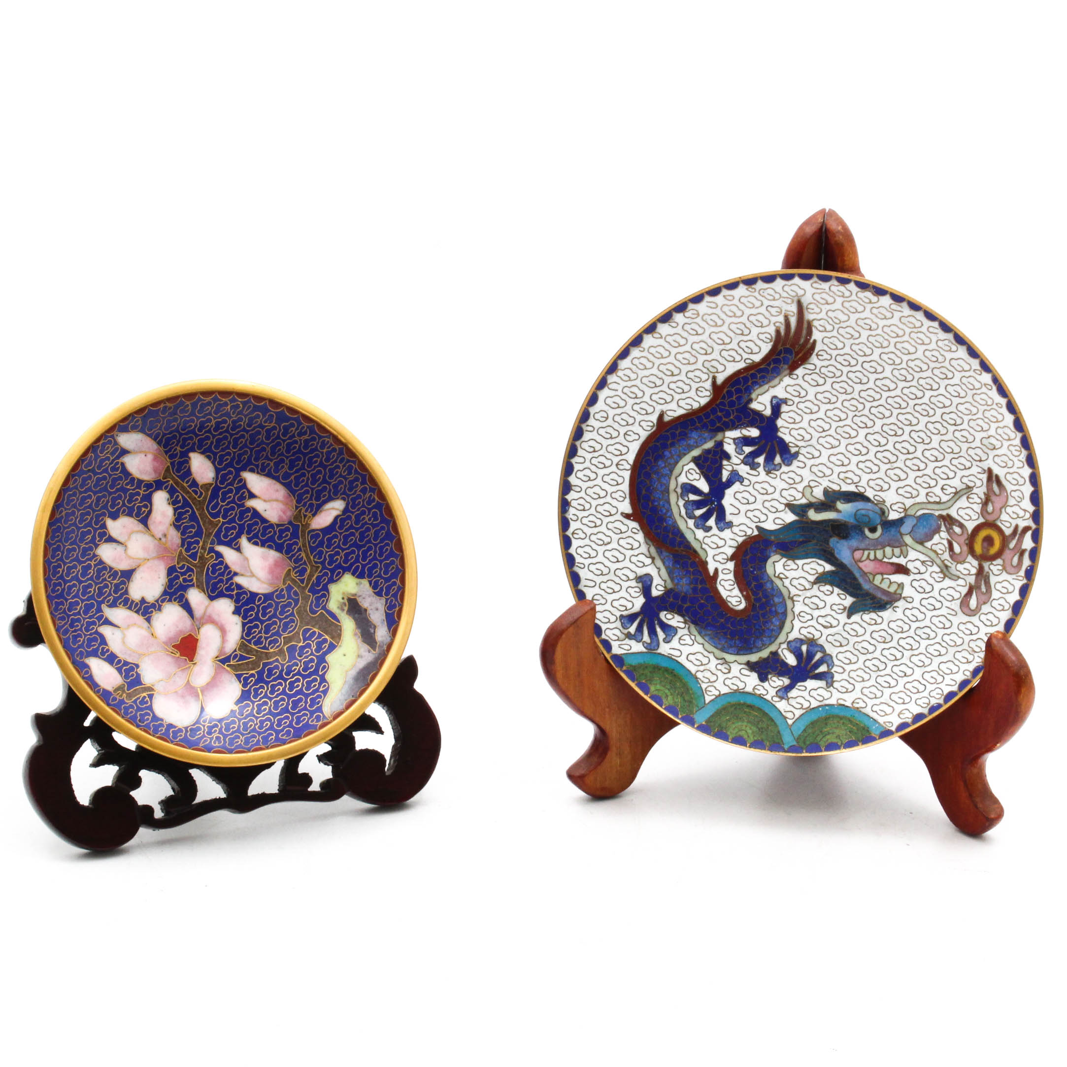 Chinese Cloisonné Plates EBTH