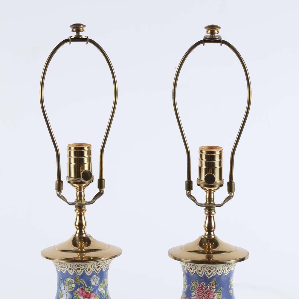 Heyward House Asian Style Porcelain Table Lamps | EBTH