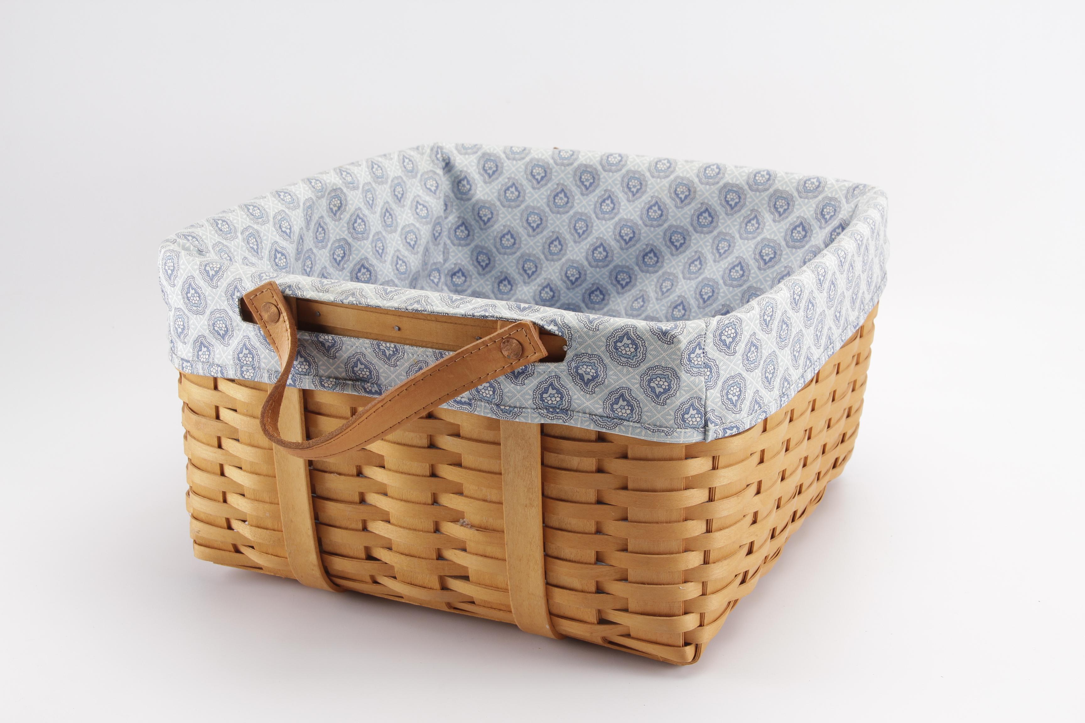 2000 Longaberger "Wash Day" Hostess Basket with "Provincial Paisley" Liner EBTH